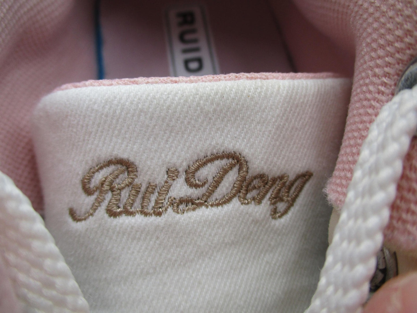 Ruideng Shoes Womens Size 9.5 White Pastel Canvas Star Platform Sneakers (1G8)8
