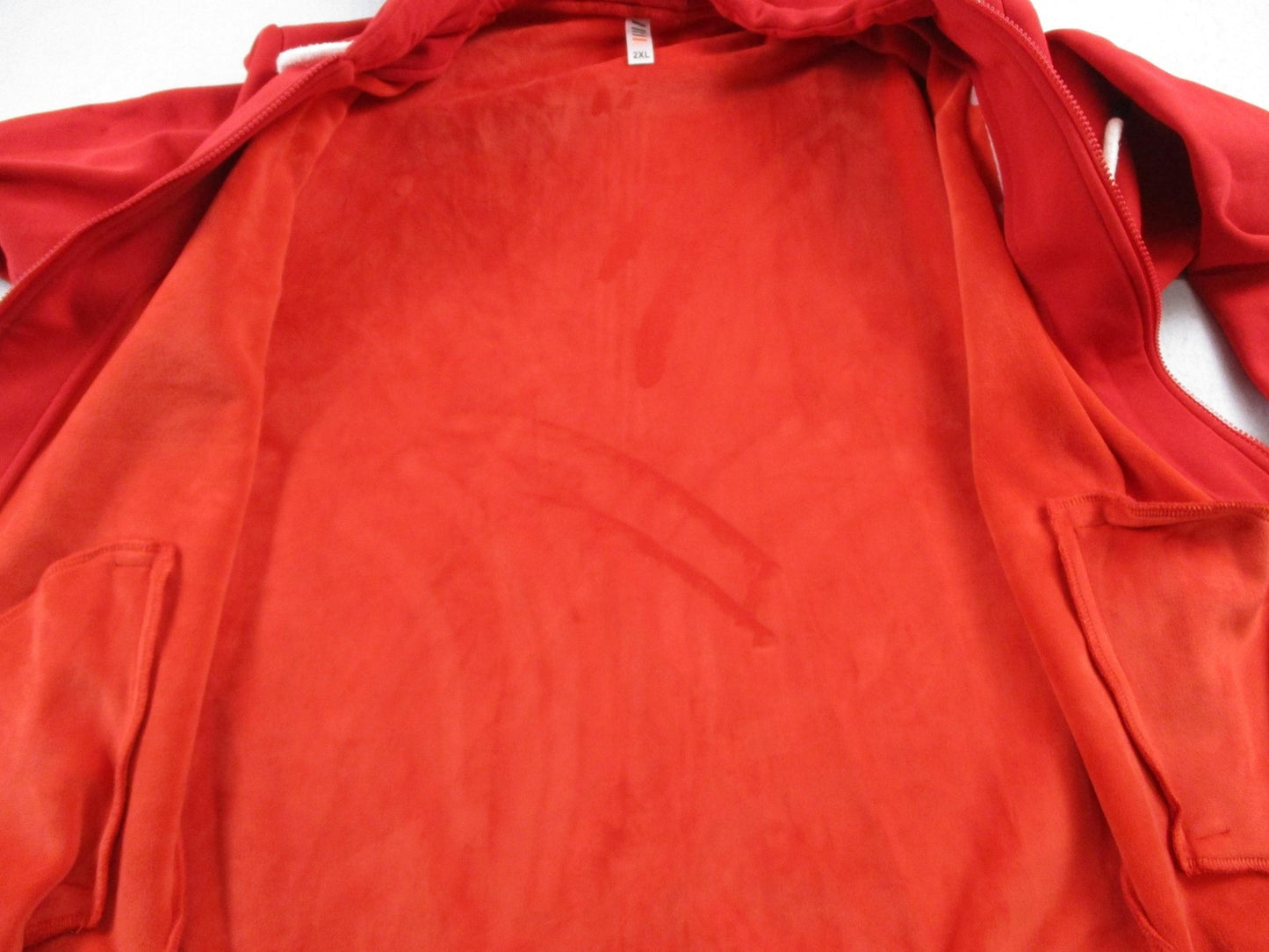 Loop Tracksuit Mens 2XL Red Bitter Sweet Bear Graphic Fleece Hoodie Joggers 16947