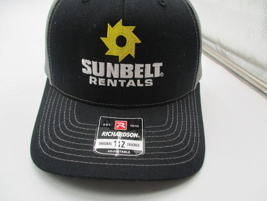Sunbelt Rentals Hat Cap Snap Back Mens One Size Black Trucker Richardson 1120