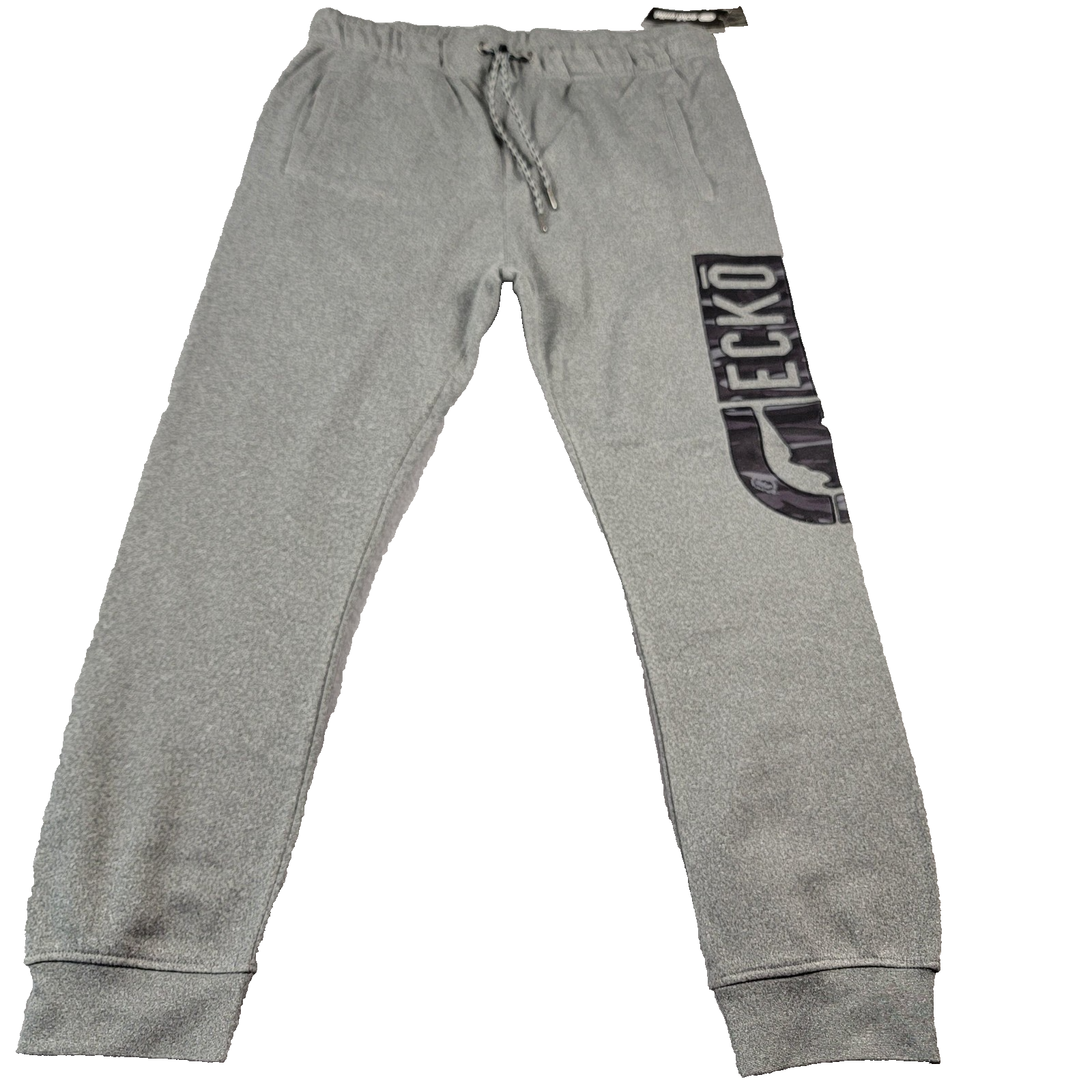 Ecko Unltd Pants Unisex XL Grey Marled Joggers Sweatpants Athletic Logo