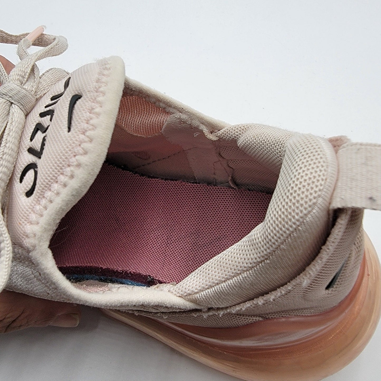 Nike Wmns Air Max 270 'Light Soft Pink' Sz 8W AH678960410