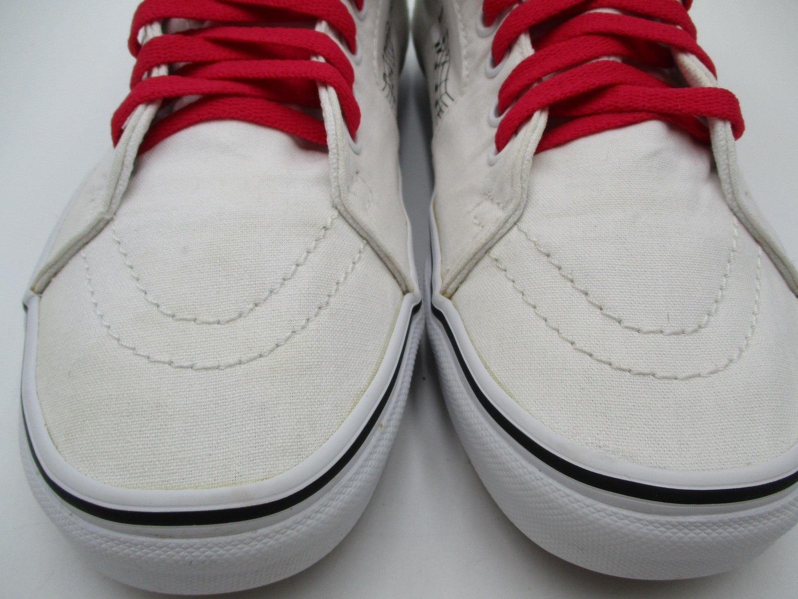 Vans Peanuts Sk8-Hi Shoes Mens Size 8.5 White Red Snoopy High Top Music 5007143