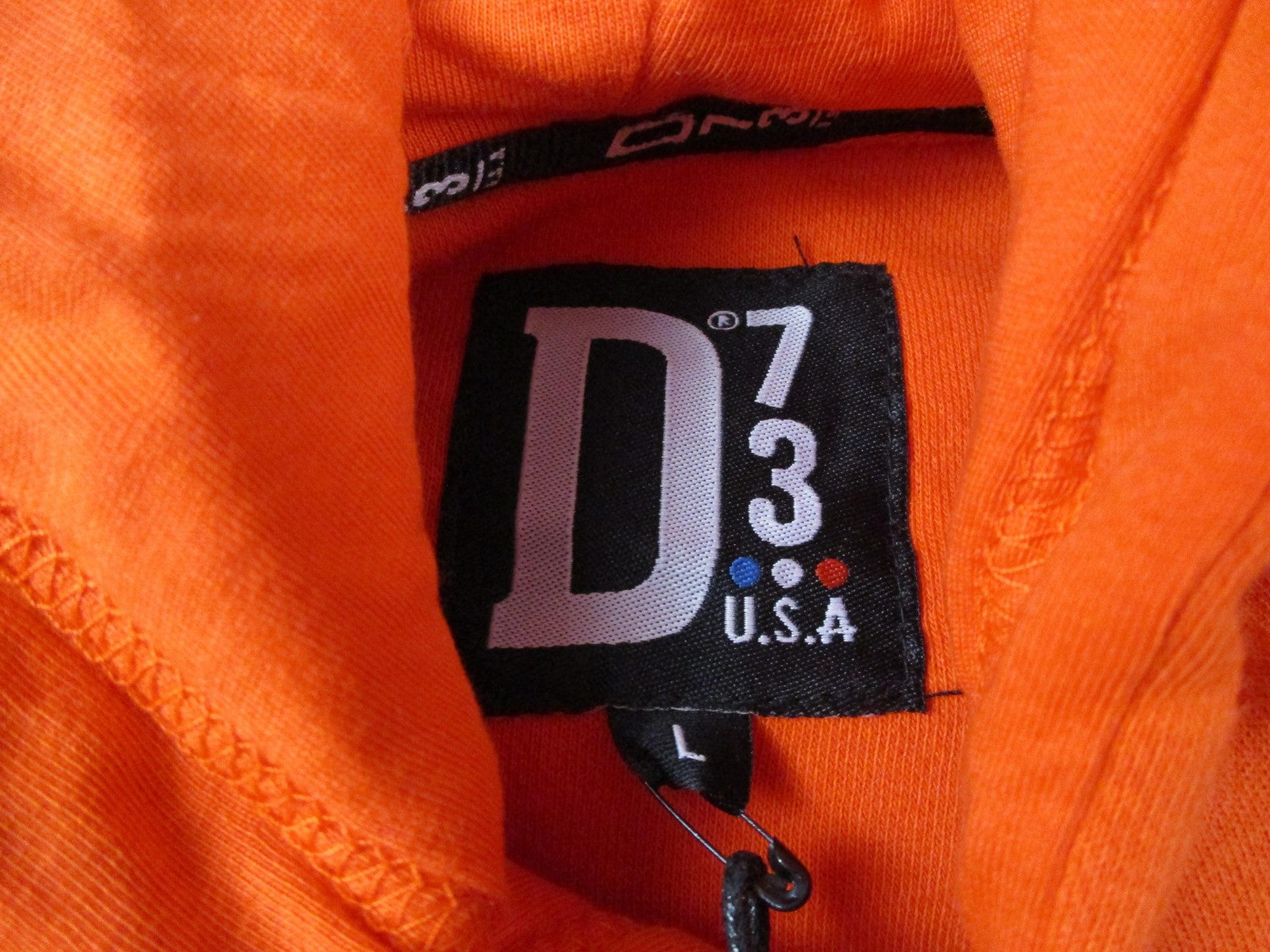 Hot Wheels Hoodie Mens Large Orange Graphic Pullover Kangaroo Pocket D73