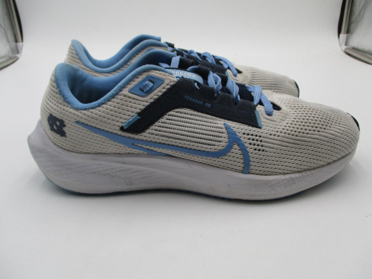 North Carolina Tar Heels Shoes Mens US 9 White Blue NCAA Nike Pegasus 40 Running8