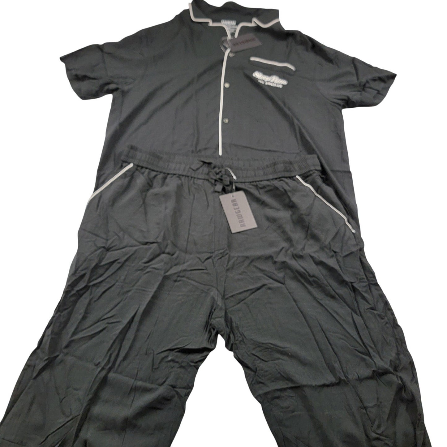 RawGear Sleep Raw Pajama Set Black 2XL Men’s Shirt & Pants NWT