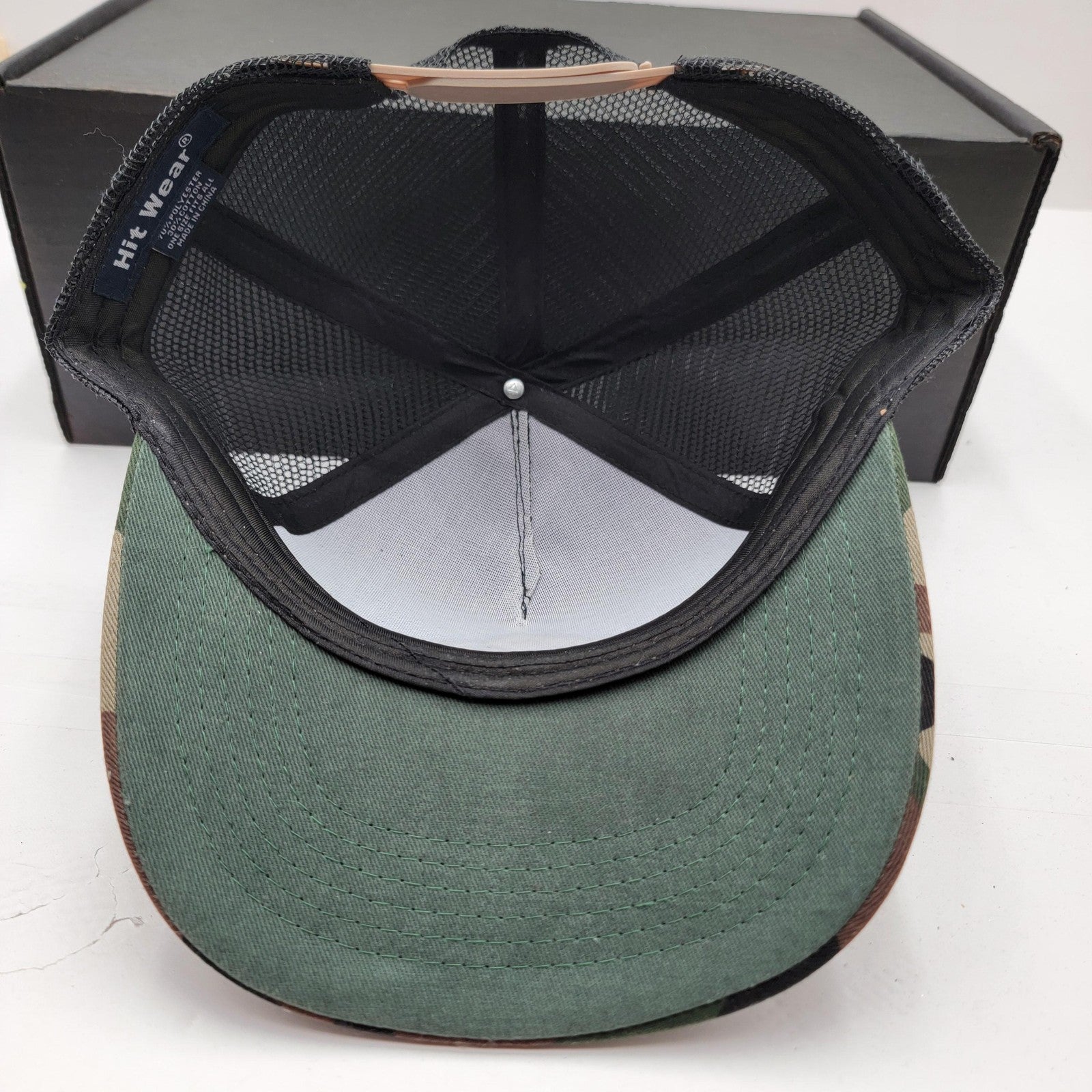 Trilogy Hat Cap Snap Back Black Camouflage Mesh Trucker One Size Mens Outdoors6