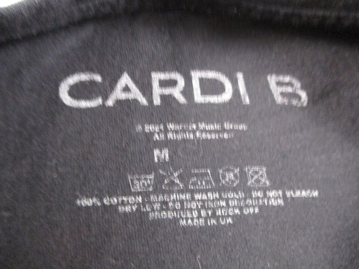 Cardi B WAP Shirt Mens Medium Black Snake Hip Hop Rap Music Graphic Tee Preowned3