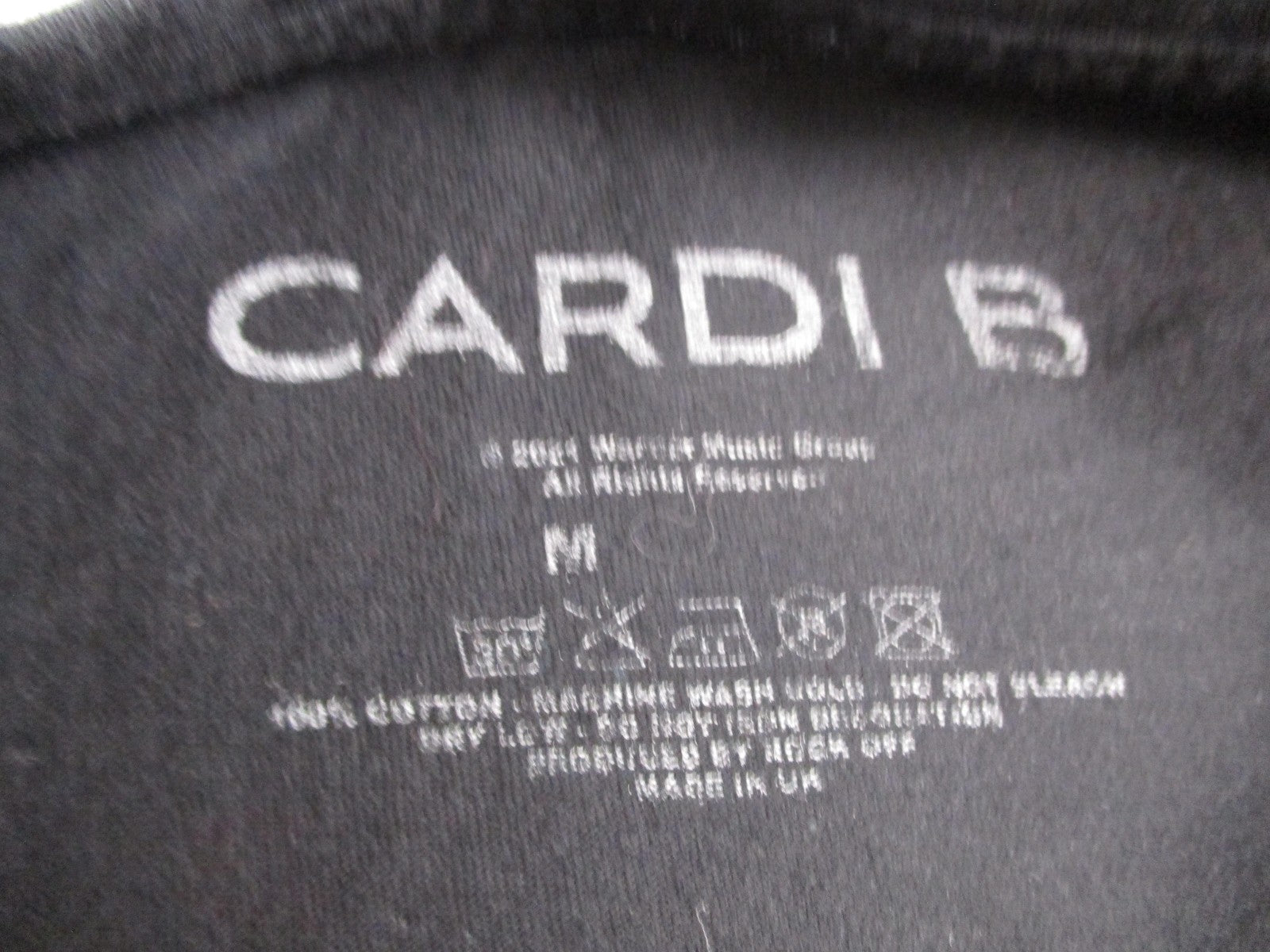 Cardi B WAP Shirt Mens Medium Black Snake Hip Hop Rap Music Graphic Tee Preowned3