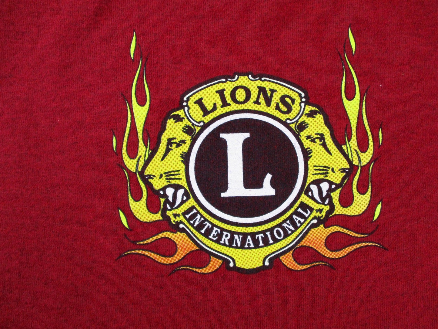 Elburn Fall Classic Car Show Shirt Mens XL Red Lions Club 2024 Tee Illinois2
