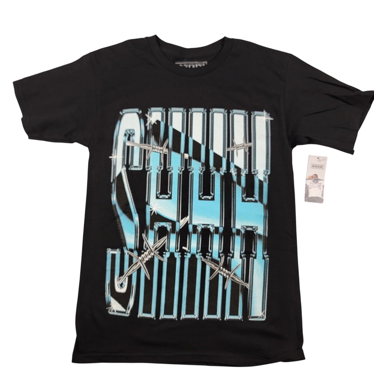 SHHH Bobby Shmurda 3 Pack Graphic Tees Size S New Made USA Barbed Wire 7351
