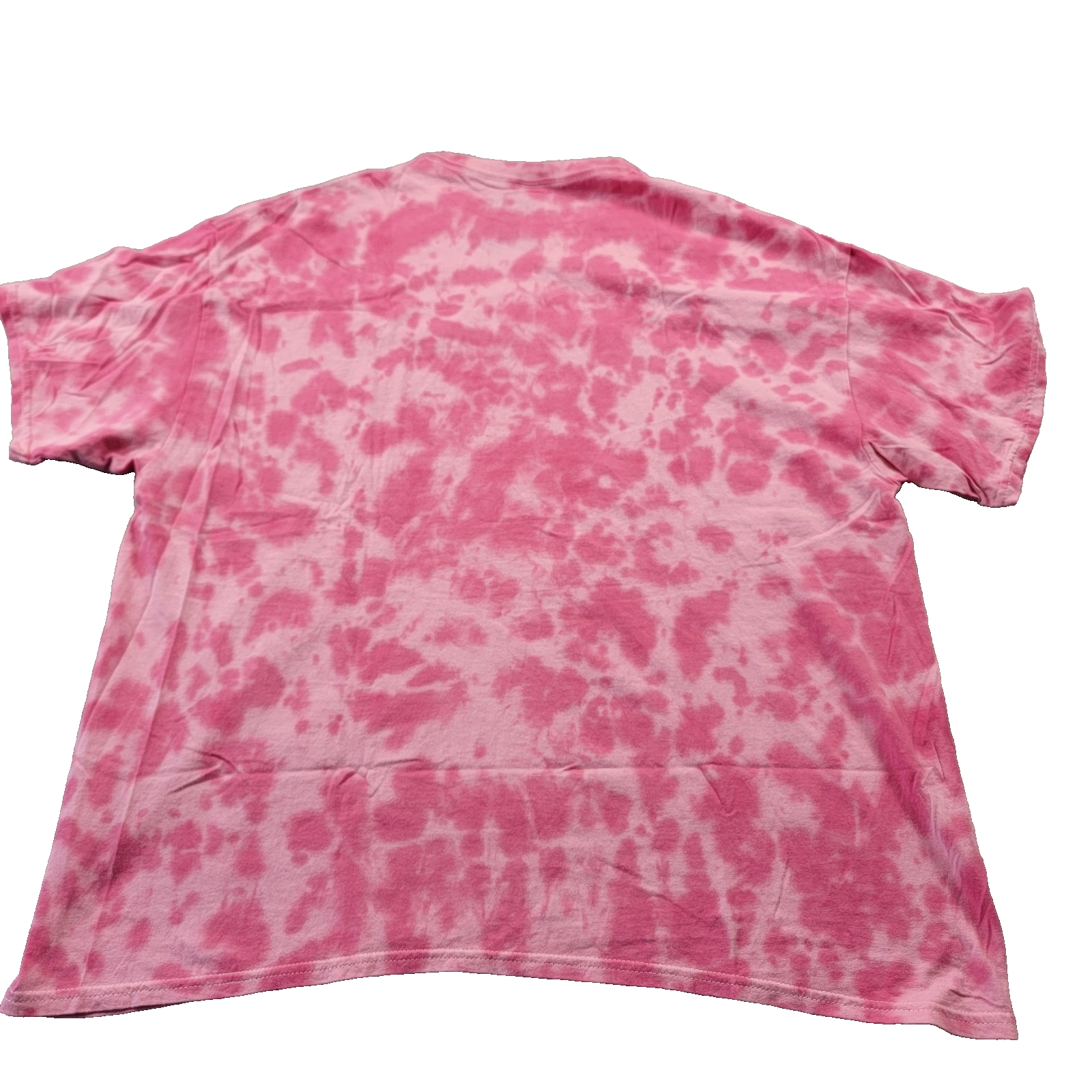 AC/DC Highway to Hell Pink Tie Dye T Sz XL