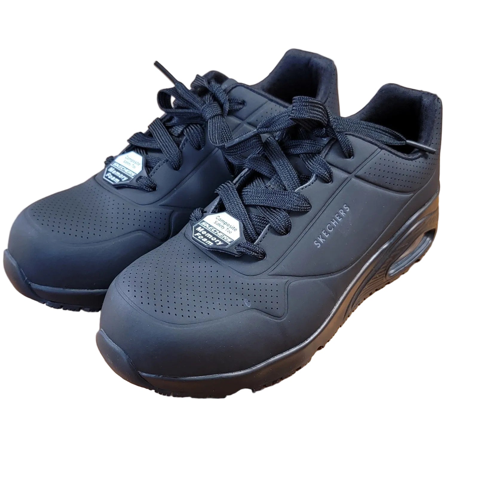 Skechers Uno Deloney Composite Toe Slip Resistant Black SN 108101W Women's 70