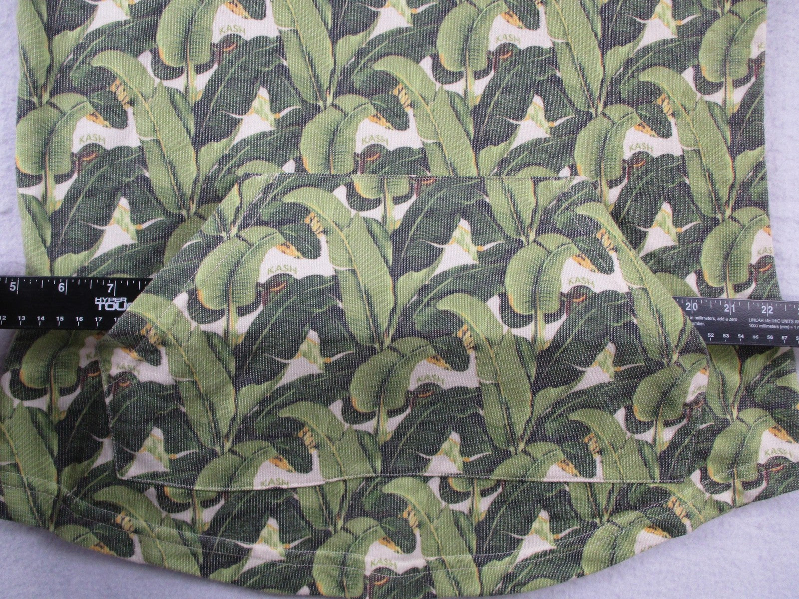 KASH Sweatsuit Set Mens Large Green Tropical Leaf Hoodie Shorts 2 Piece USA 16745
