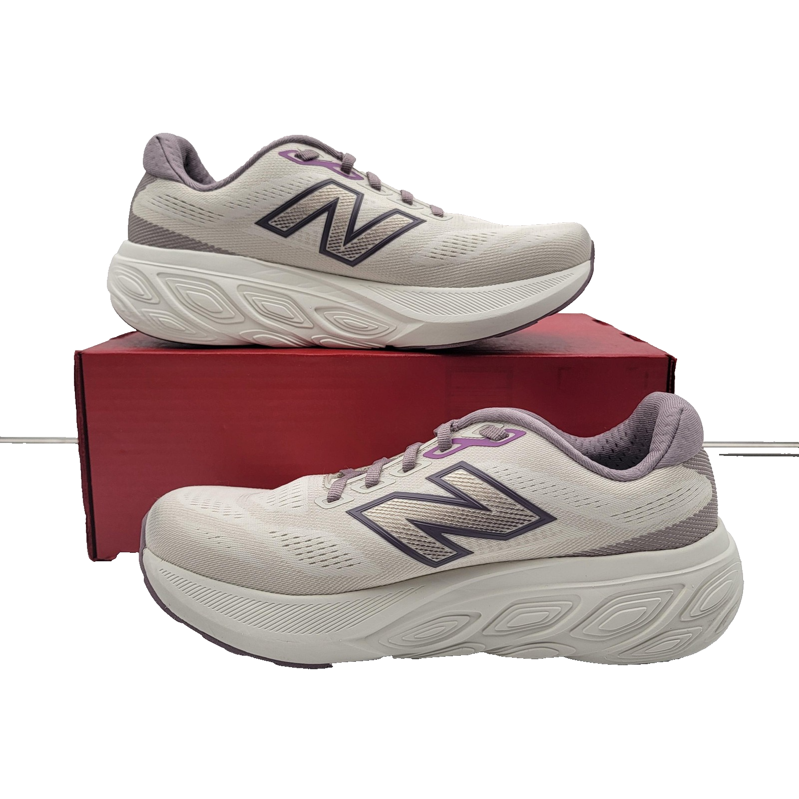 New Balance 880 Womens Size 6.5 White Purple Fresh Foam X Running Sneakers