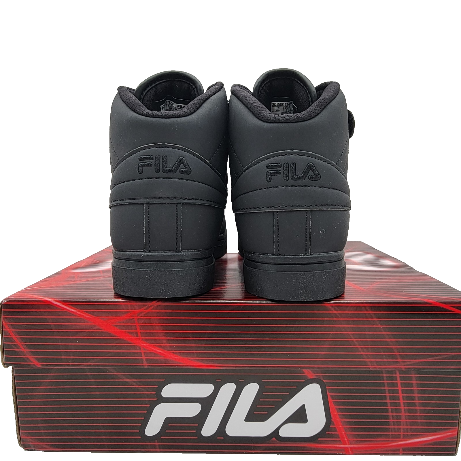 FILA® Vulc 13 Matte Kid's Sz 2.5 Triple Black 3CM00175-001 NIB4