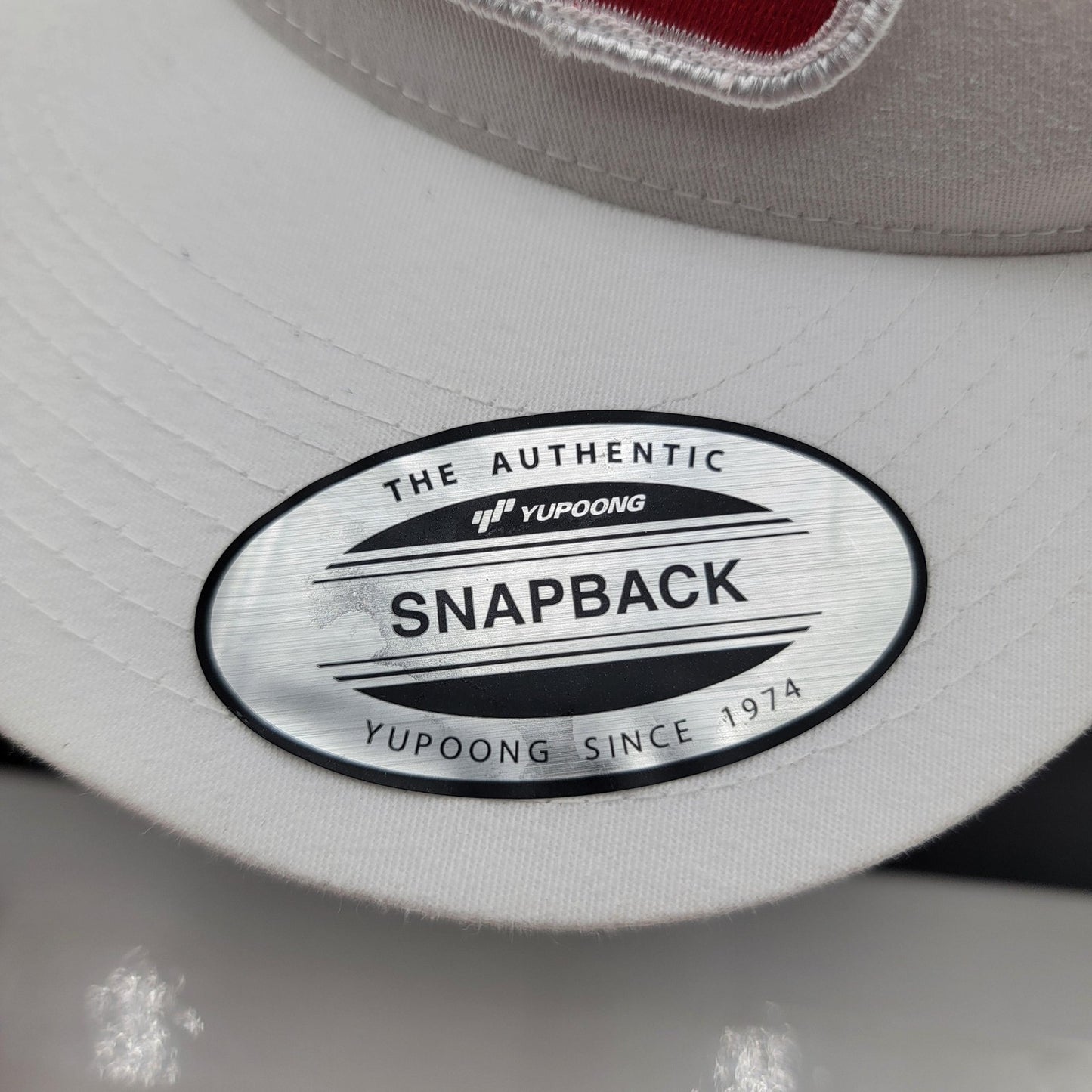 Lazy J Ranch Wear Texas White Snapback Hat Yupoong Mesh Trucker Cap Preowned4