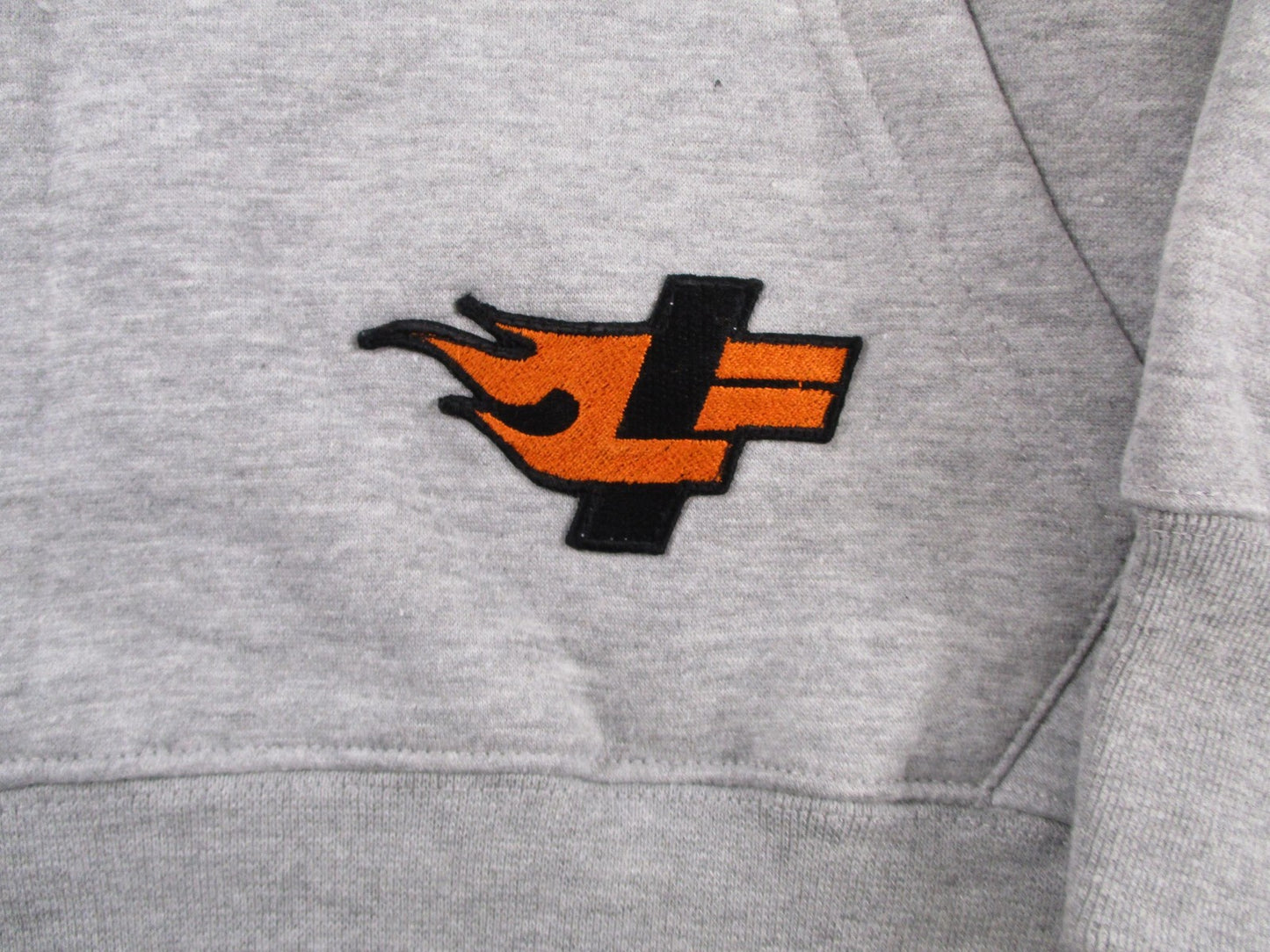 D73 USA Hot Wheels Hoodie Mens XL Gray Skull Graphic Pullover New