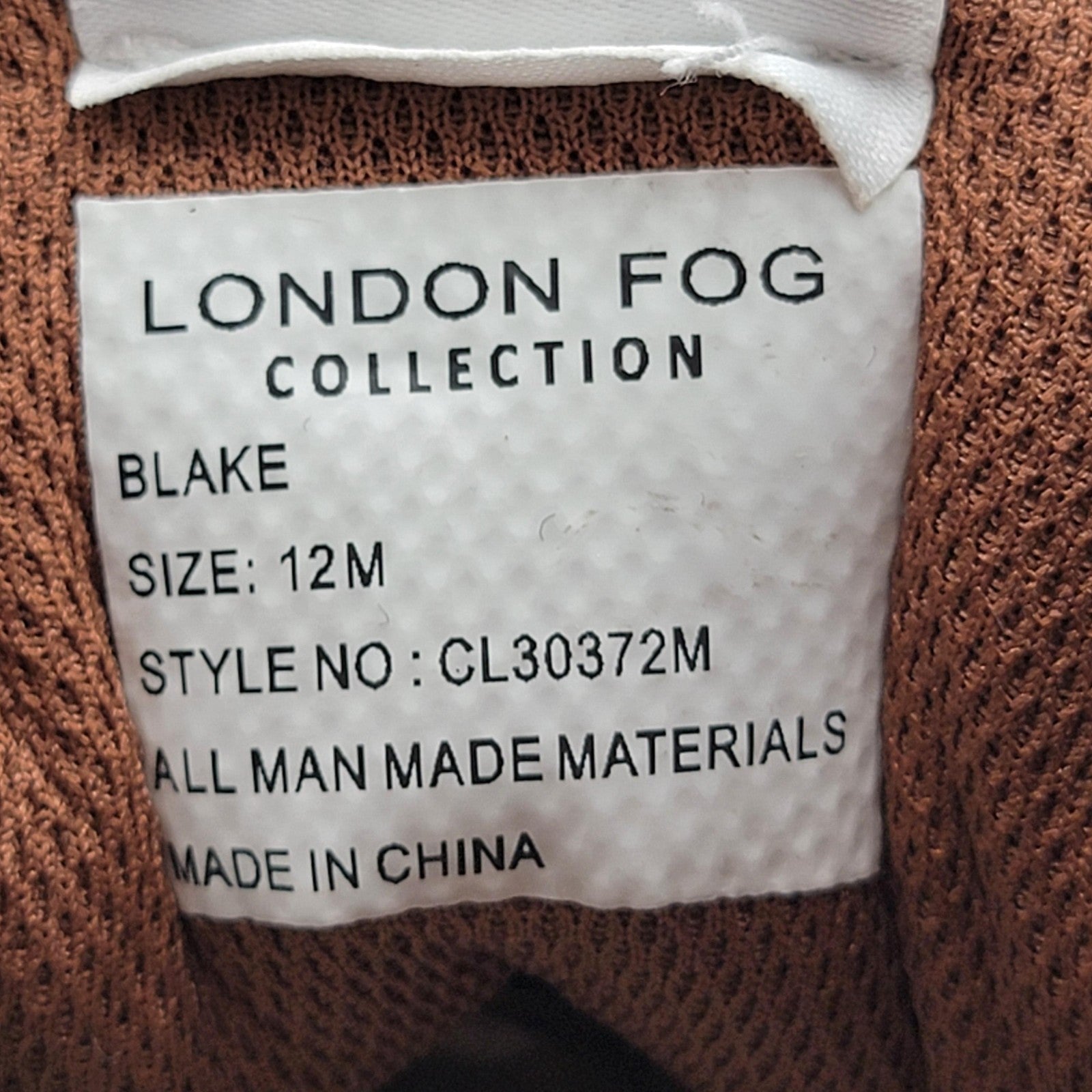 London Fog Blake Shoes Mens Size 12 Cognac Brown High Top Sneakers Memory Foam6