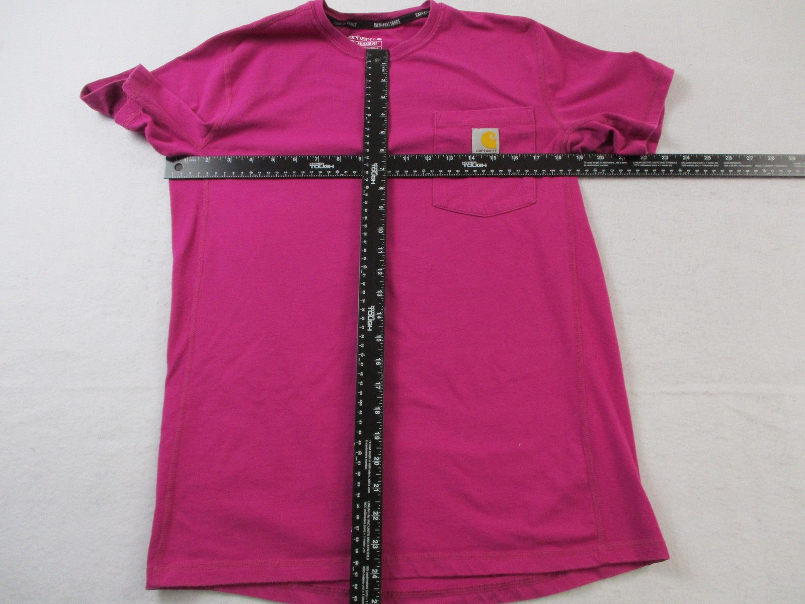 Carhartt Force Shirt Mens Small Pink Pocket Relaxed Fit Workwear TShirt Tee4