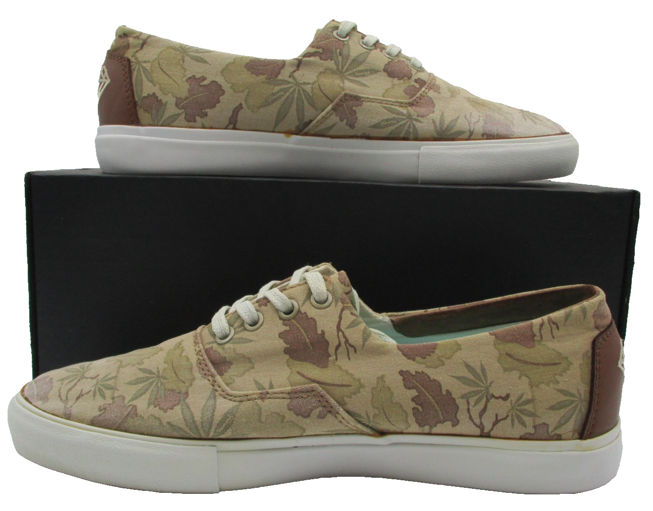 Diamond Supply Co Diamond Cuts Shoes Mens Size 9 Tan Camo C13F103 Sneakers 1Q81