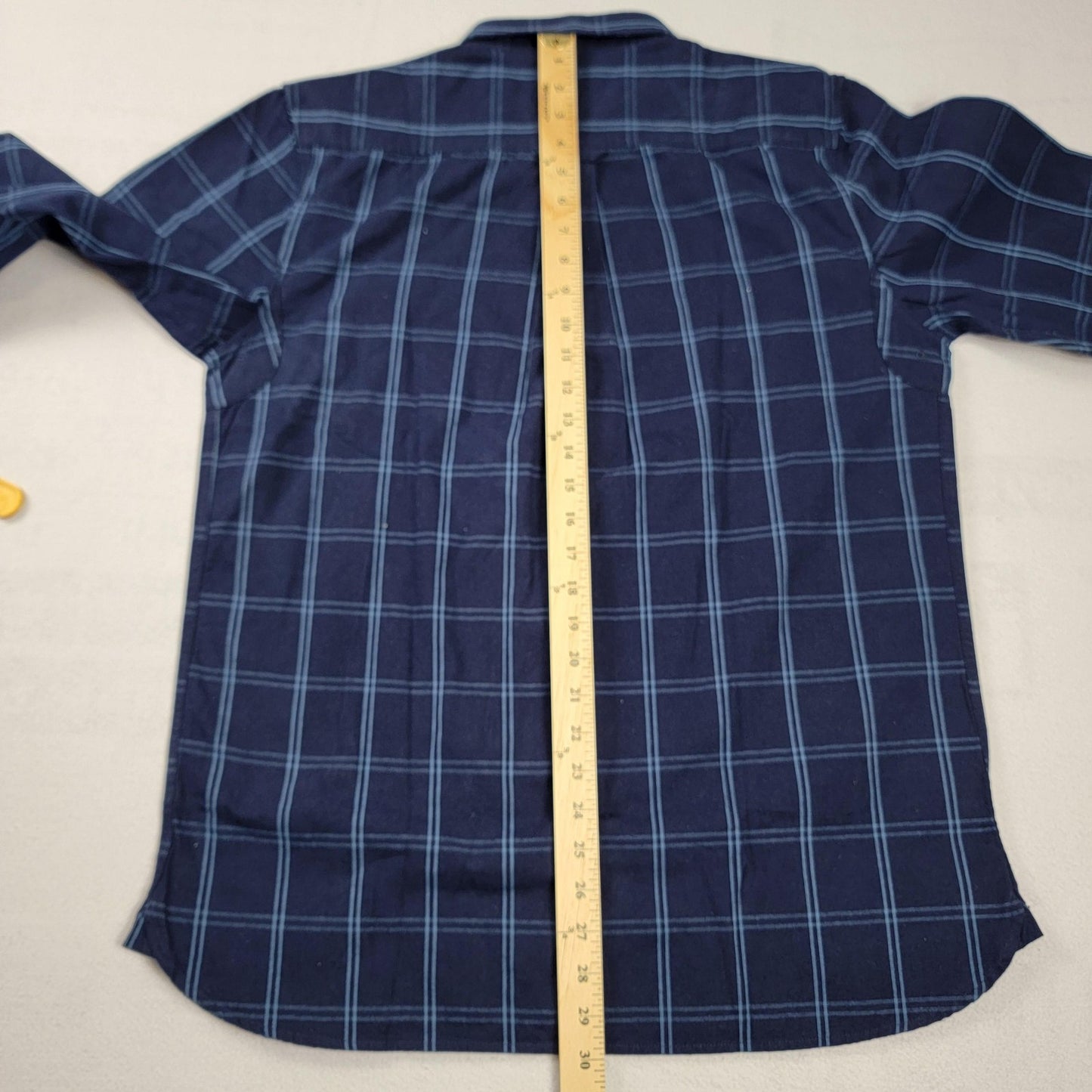 DQM New York Shirt Mens Large Blue Plaid Button Down Long Sleeve Casual Cotton4