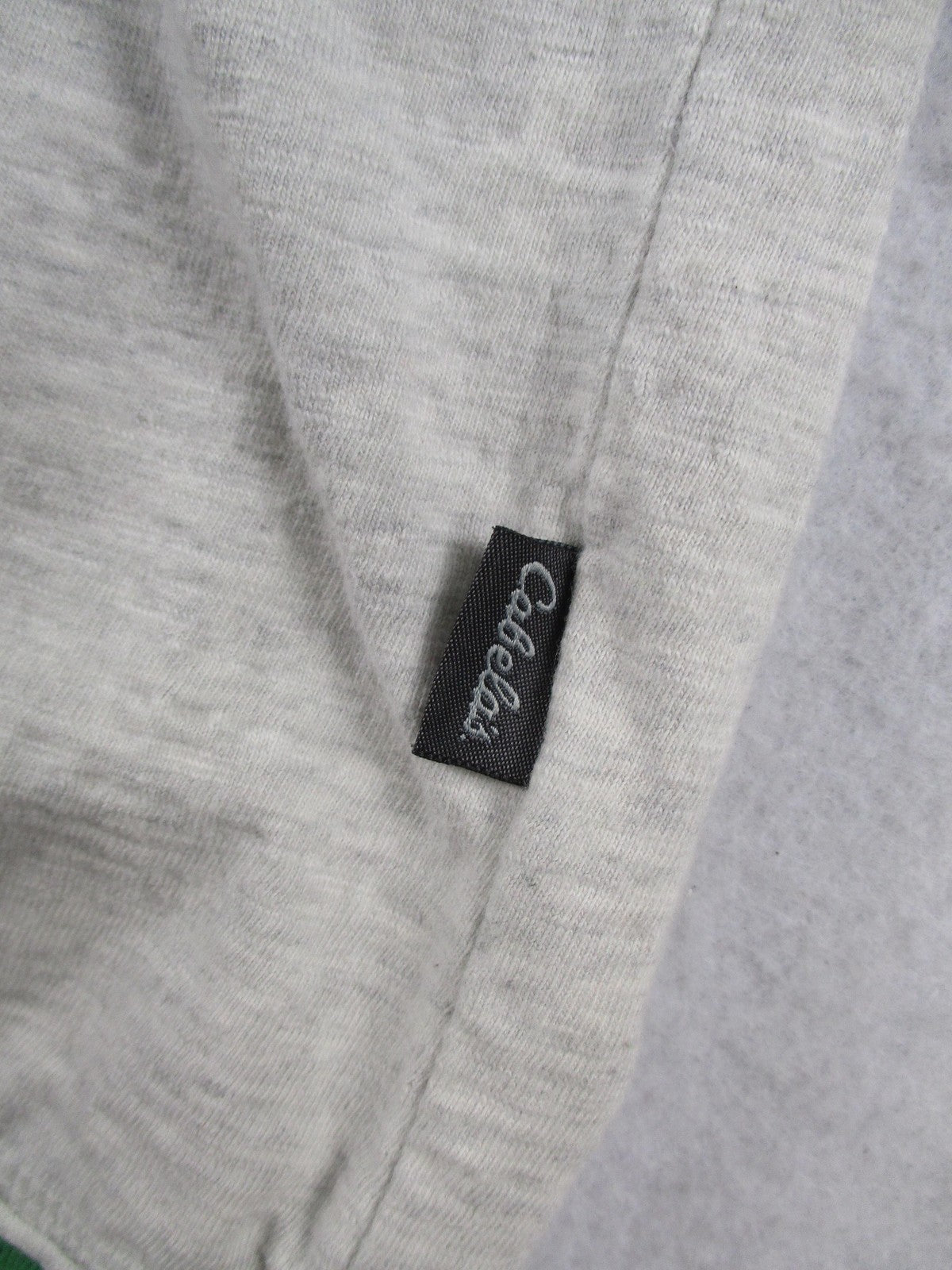 Cabela's Hoodie Mens Large Gray Green Pullover Jersey Raglan Graphic Sweatshirt4