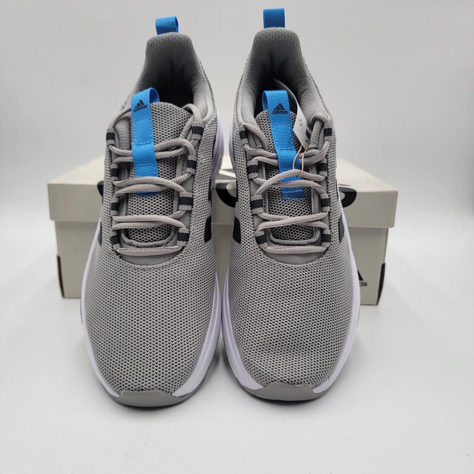 Adidas Men's Racer TR23 Running Sneakers | Grey/Black/Blue | Size: 7.5 M2