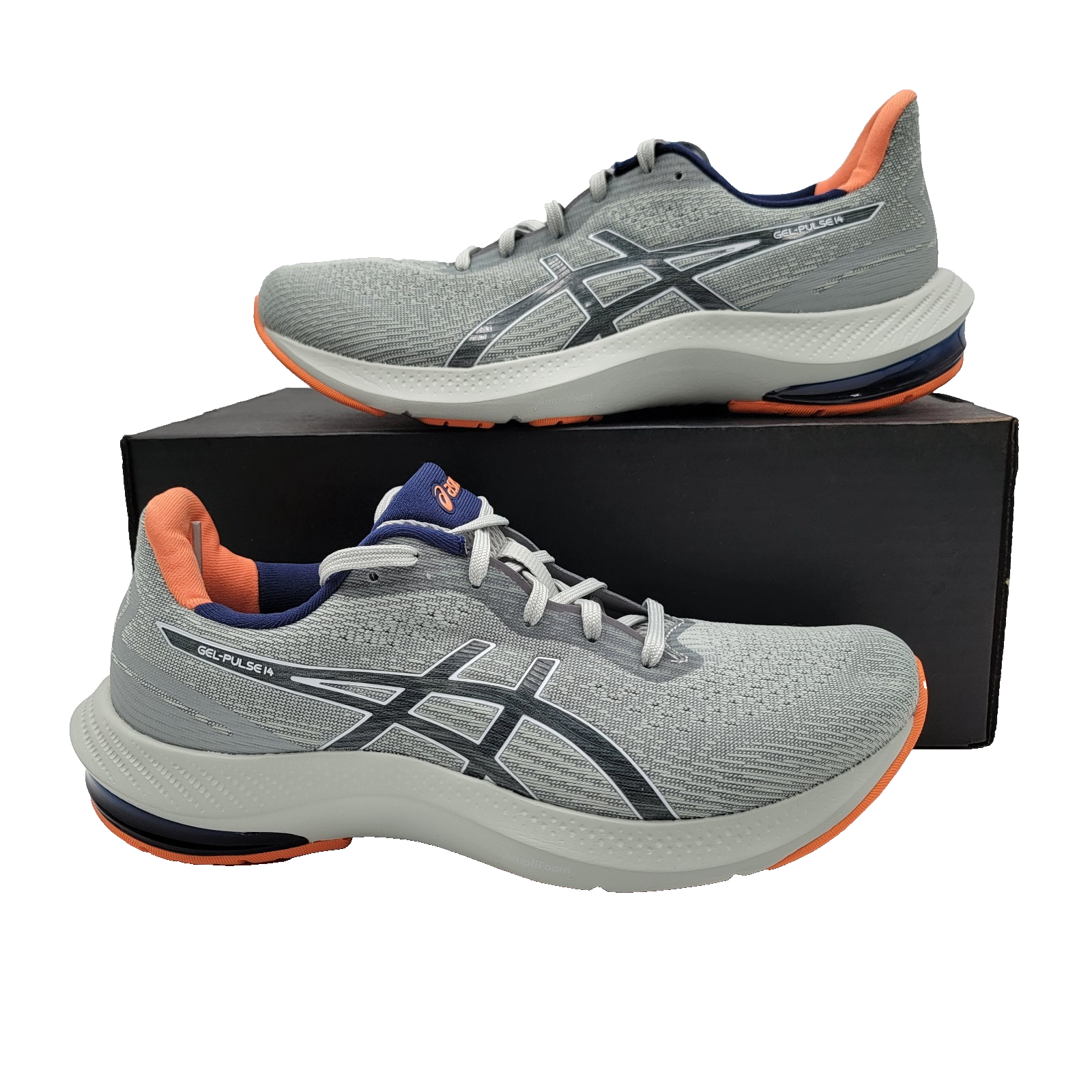 Mens ASICS Gel Pulse 14 Light Sage Orange Sz 8 NIB Running Shoe Lightweight0