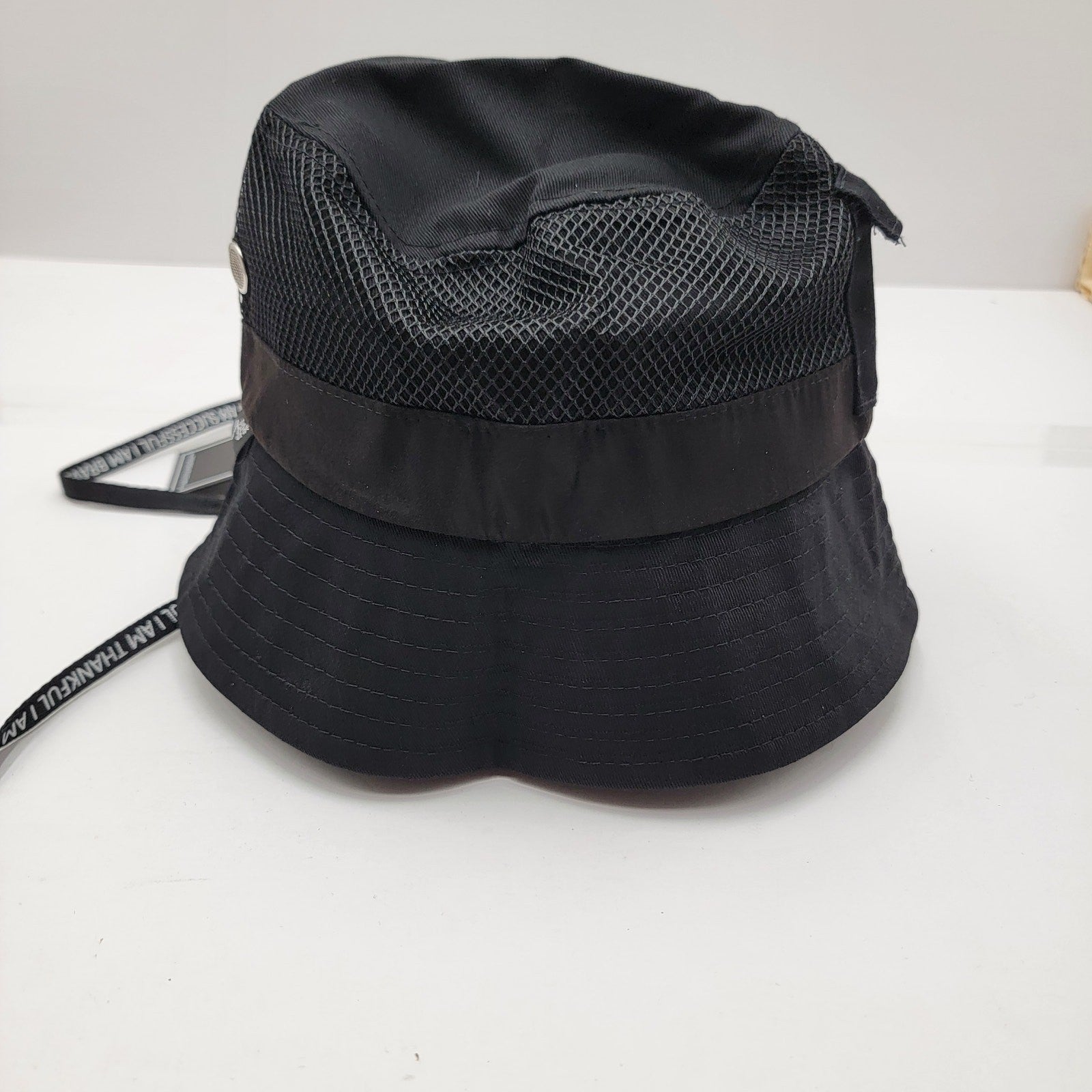 THC x YK Osiris Young King Bucket Hat Black Mesh Collab Blossoming 150 Made1