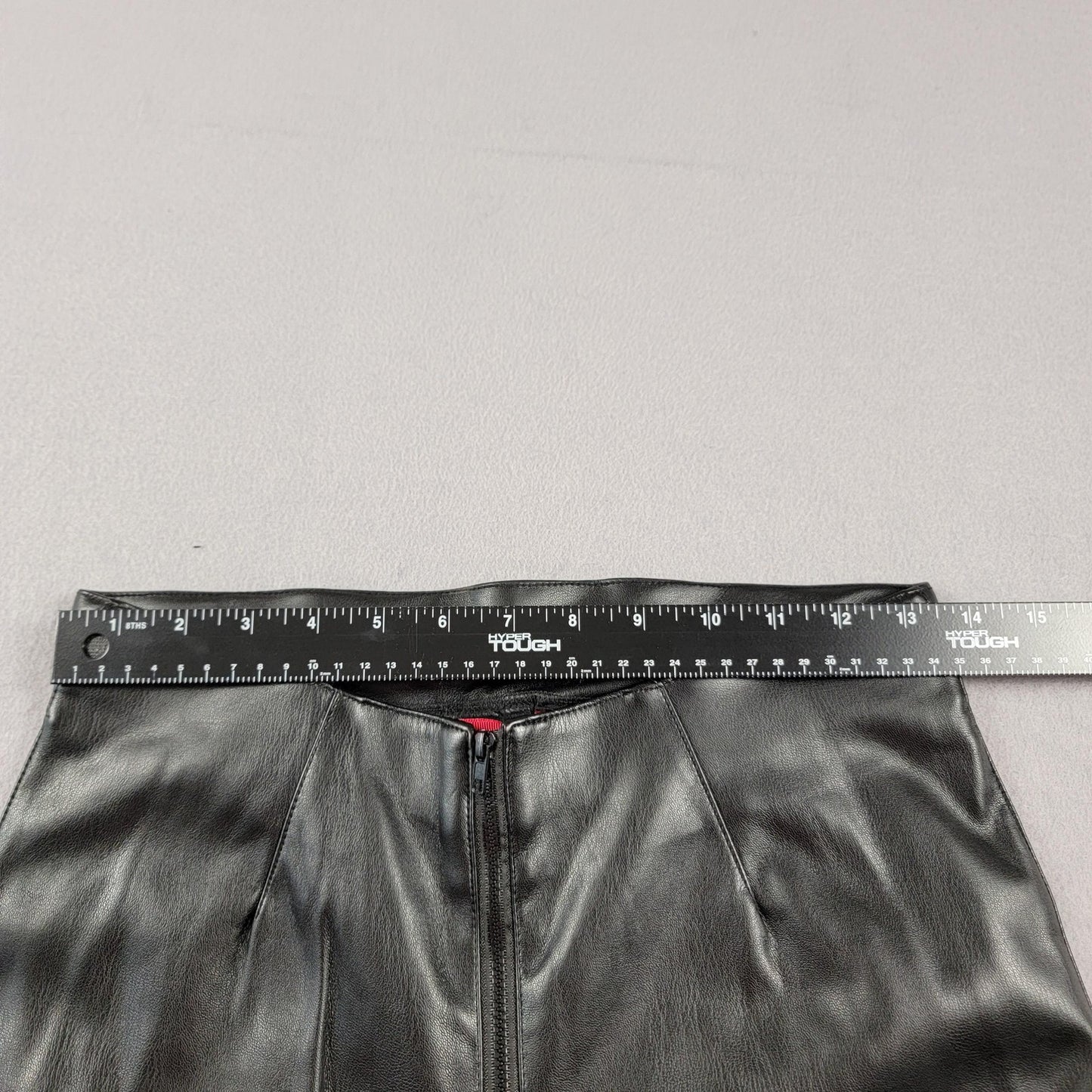 Smoke Rise Red Team Pants Women Medium Black Faux Leather Moto Stretch New