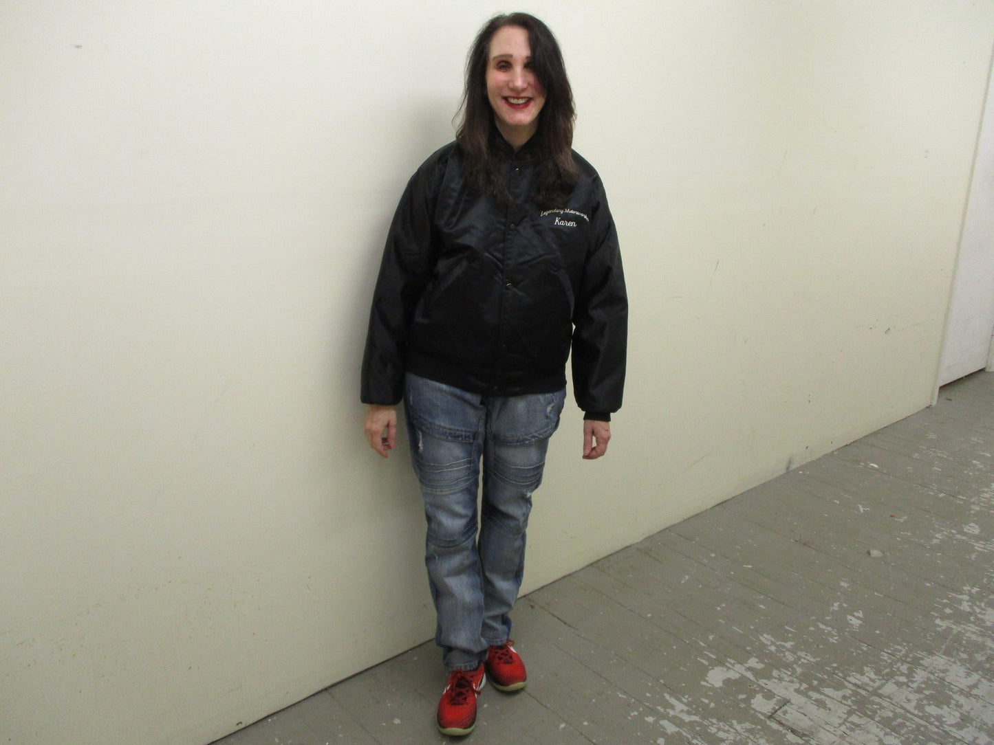 Game Sportswear Jacket Womens Medium Black Nylon Legendary Motorworks Corvette10