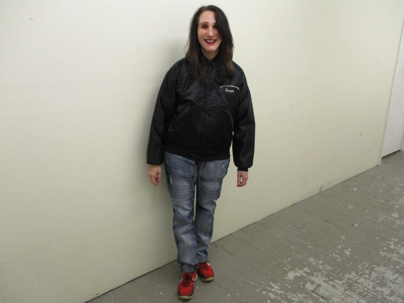 Game Sportswear Jacket Womens Medium Black Nylon Legendary Motorworks Corvette10