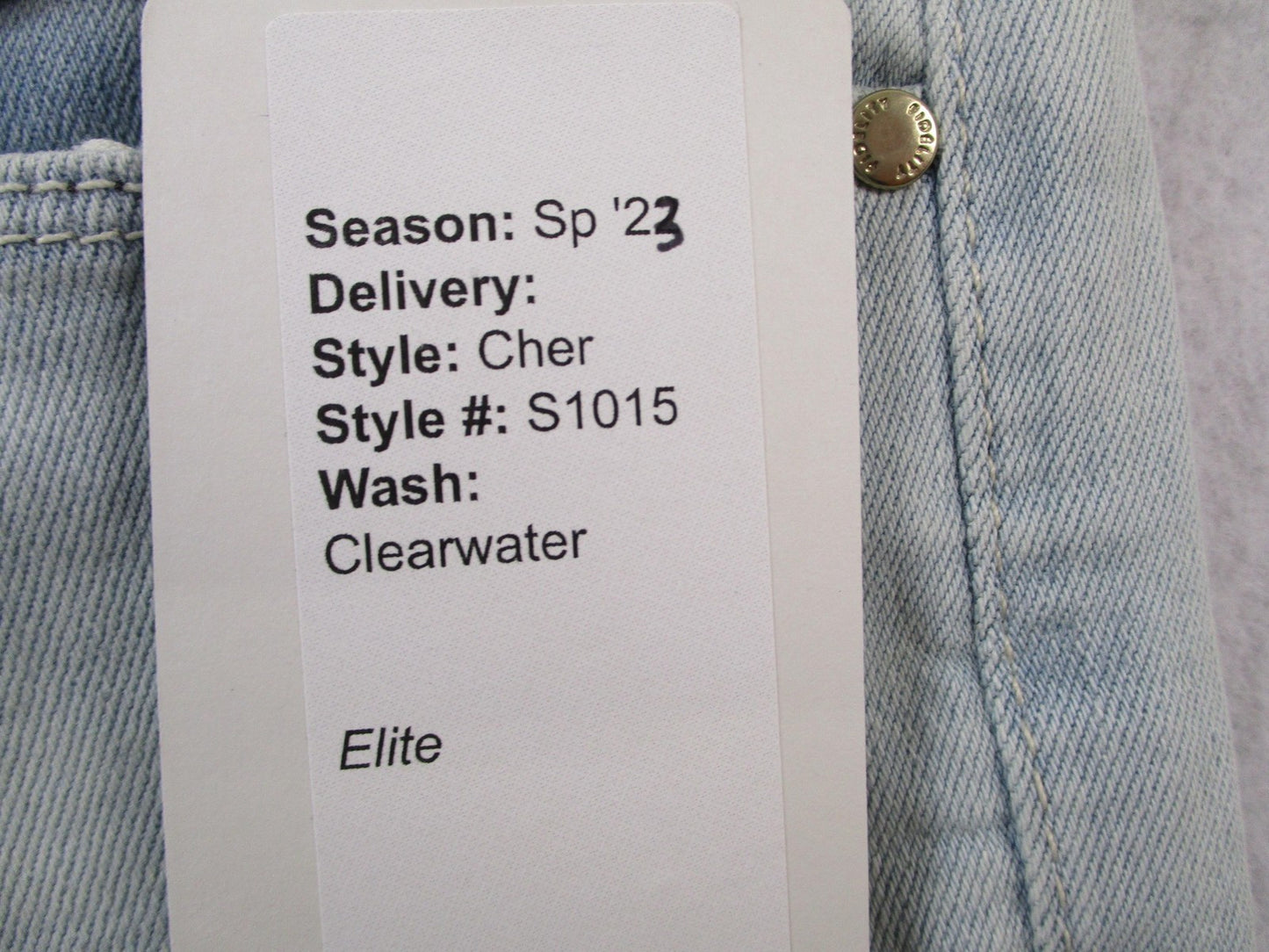 Fidelity Denim Cher Jeans Womens 26 Blue Clearwater Light Wash Straight 14606