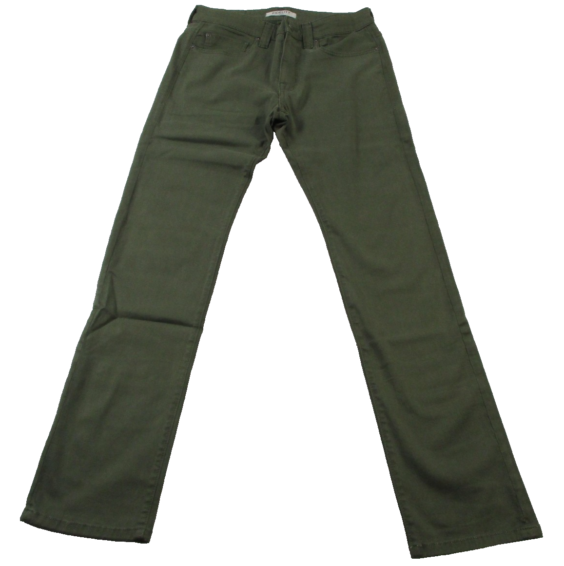 Fidelity Denim Jeans Mens 32x32 Green Slim Straight Stretch Denim Pants