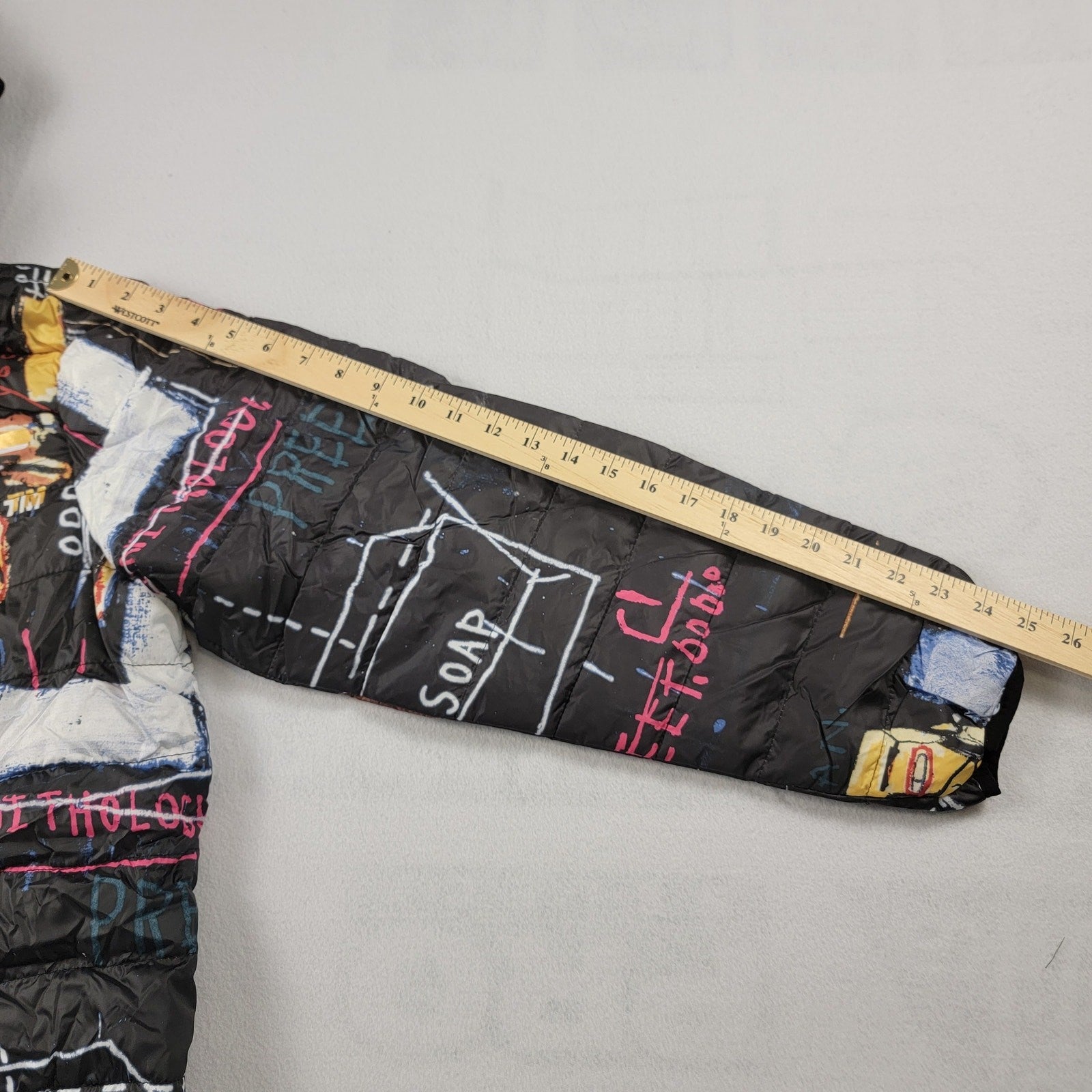 JeanMichel Basquiat x Members Only 'Alchemy' Puffer Jacket Sz L