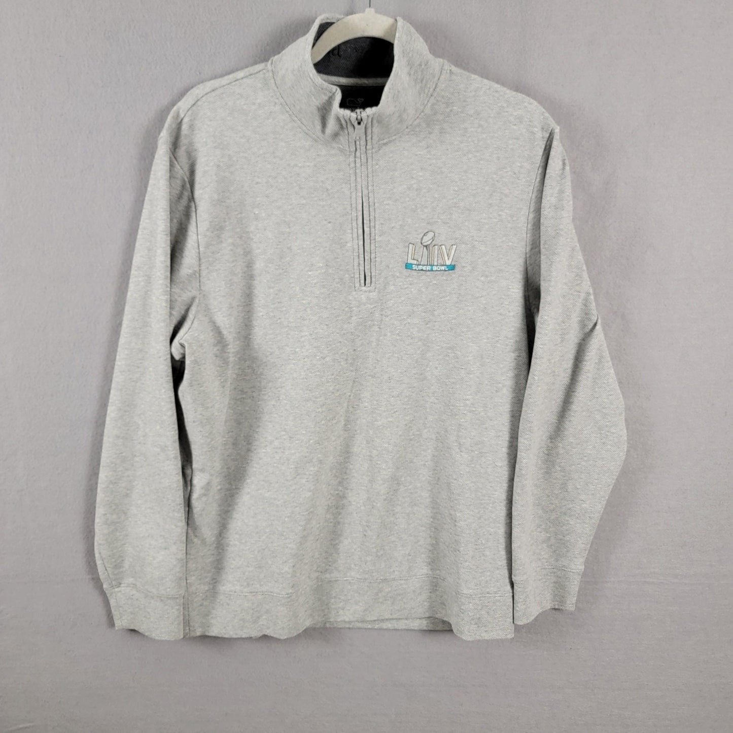 Vineyard Vines 1/3 Zip Super Bowl Miami Sz L