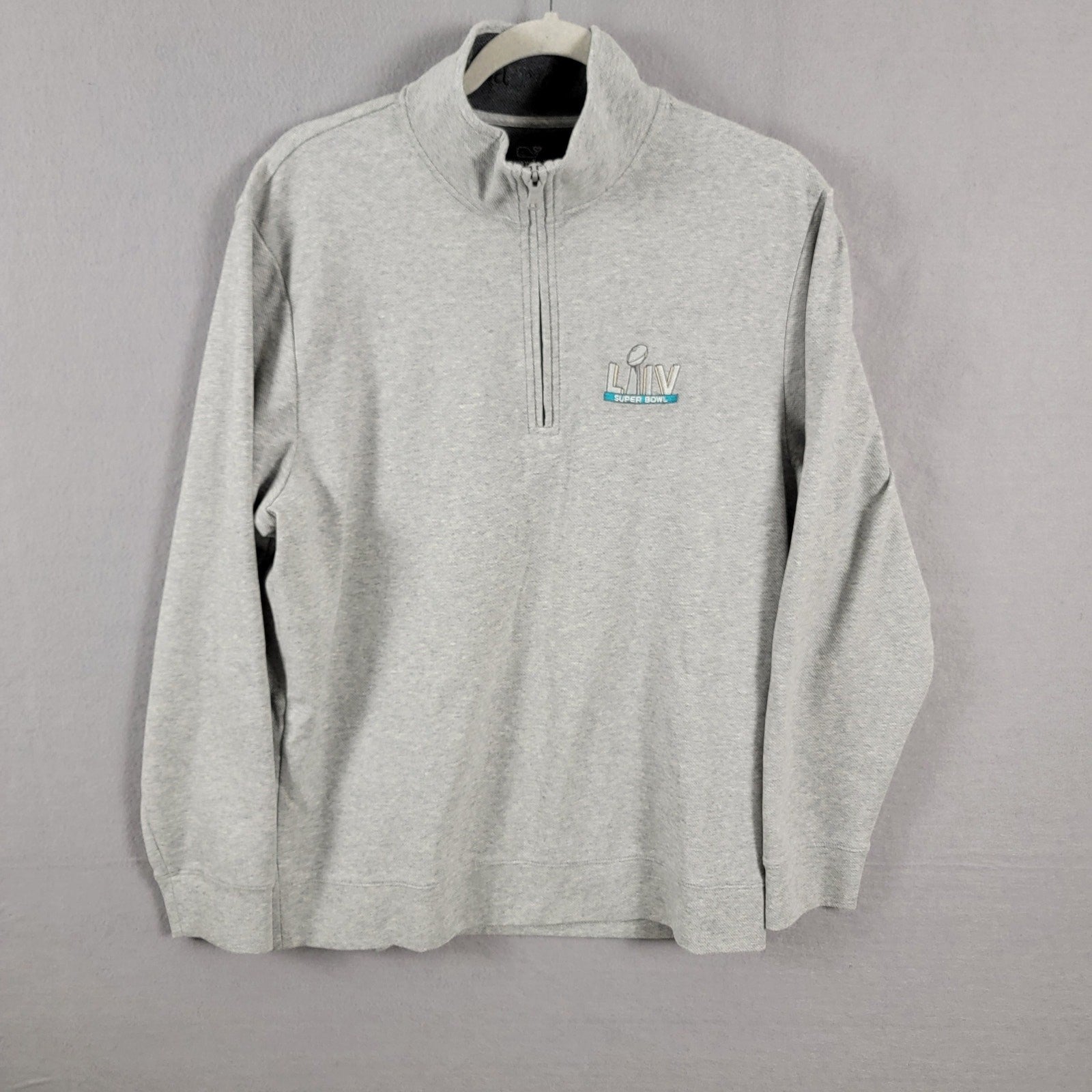Vineyard Vines 1/3 Zip Super Bowl Miami Sz L