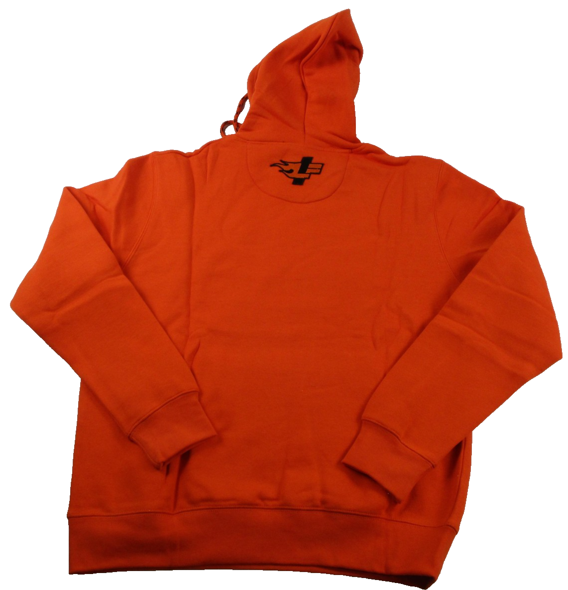 Hot Wheels Hoodie Mens Large Orange Graphic Pullover Kangaroo Pocket D73