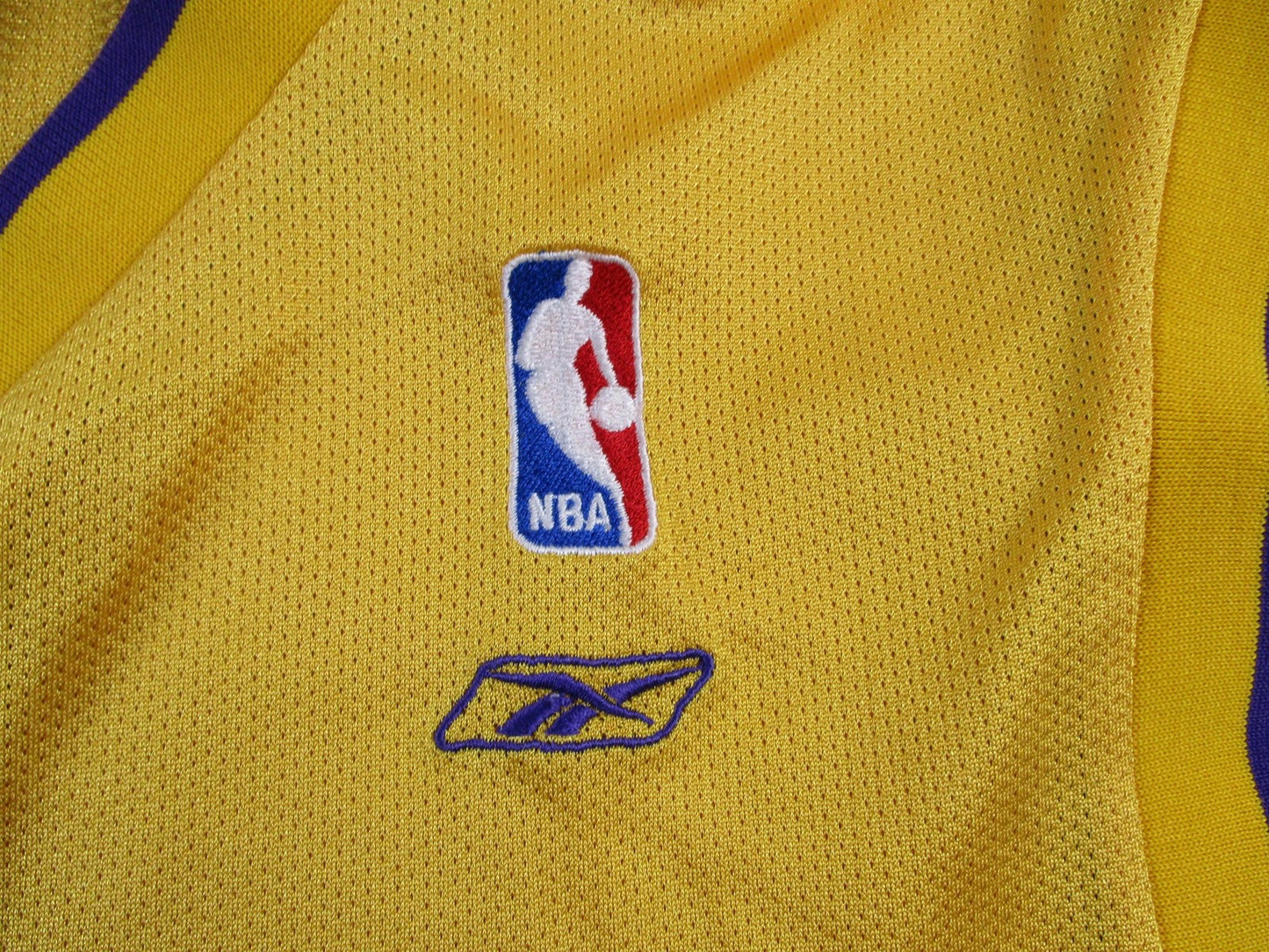 Los Angeles Lakers Jersey Mens Medium Gold NBA Shaquille O'Neal 34 Reebok 16974