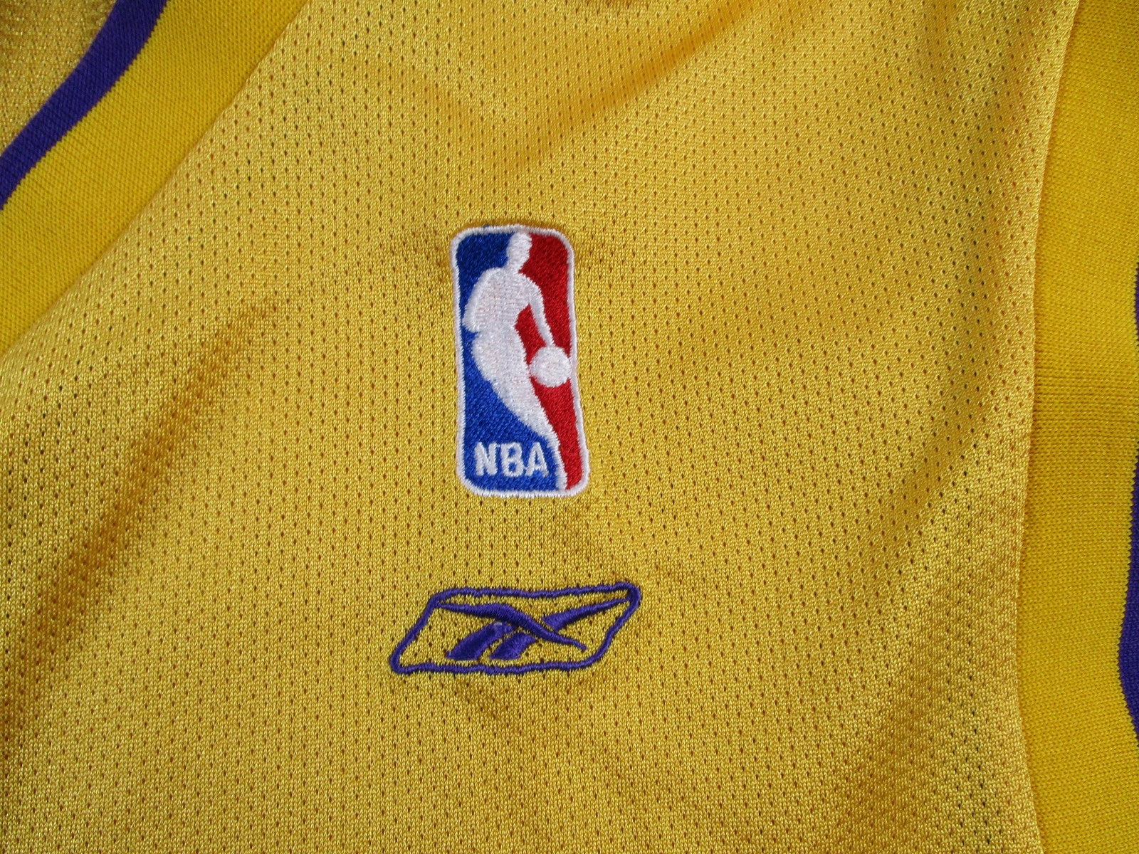 Los Angeles Lakers Jersey Mens Medium Gold NBA Shaquille O'Neal 34 Reebok 16974