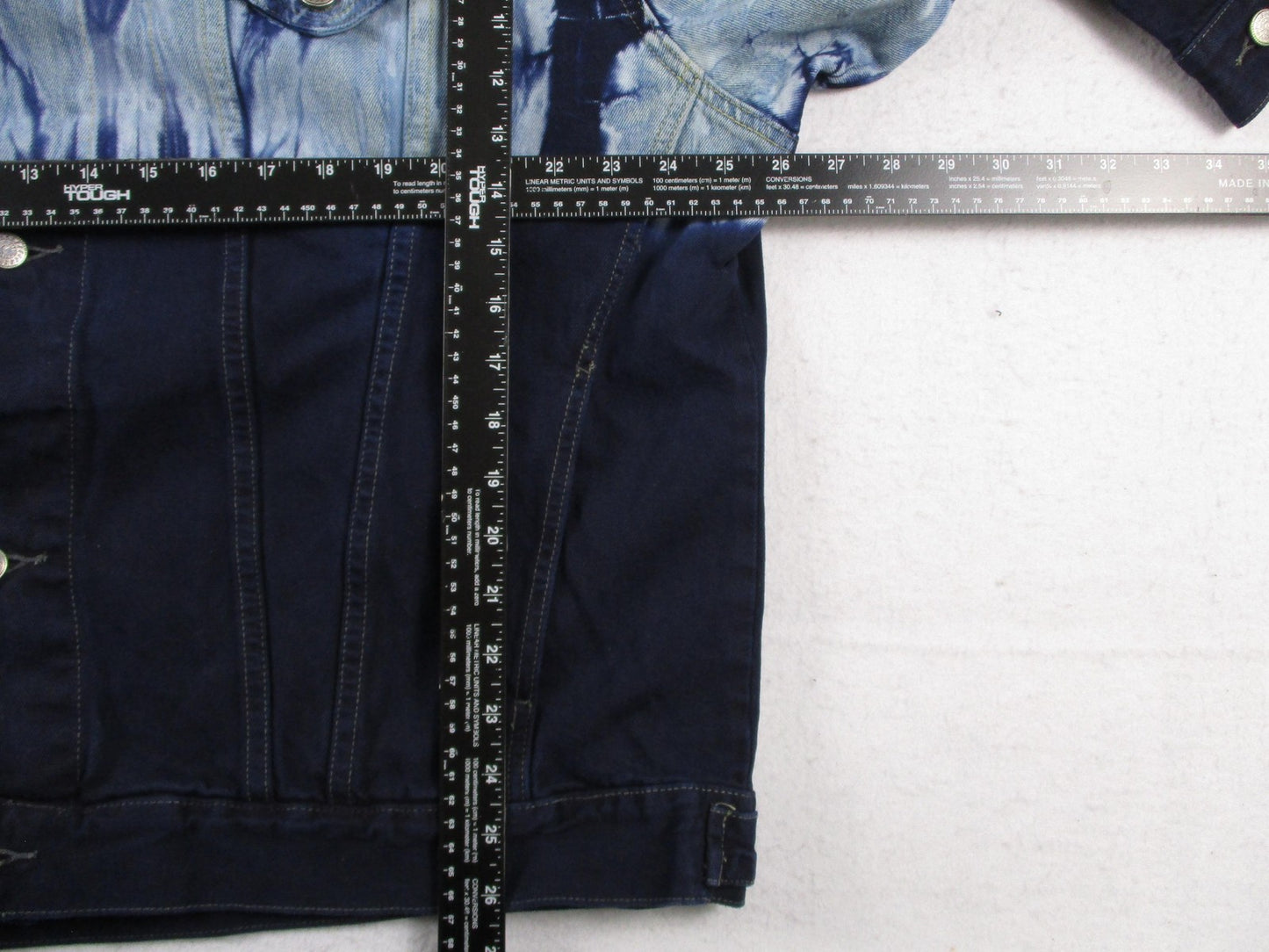 Vintage Karl Kani Jeans Jacket Mens 2XL Blue Tie Dye Denim 90s Hip Hop Varsity5