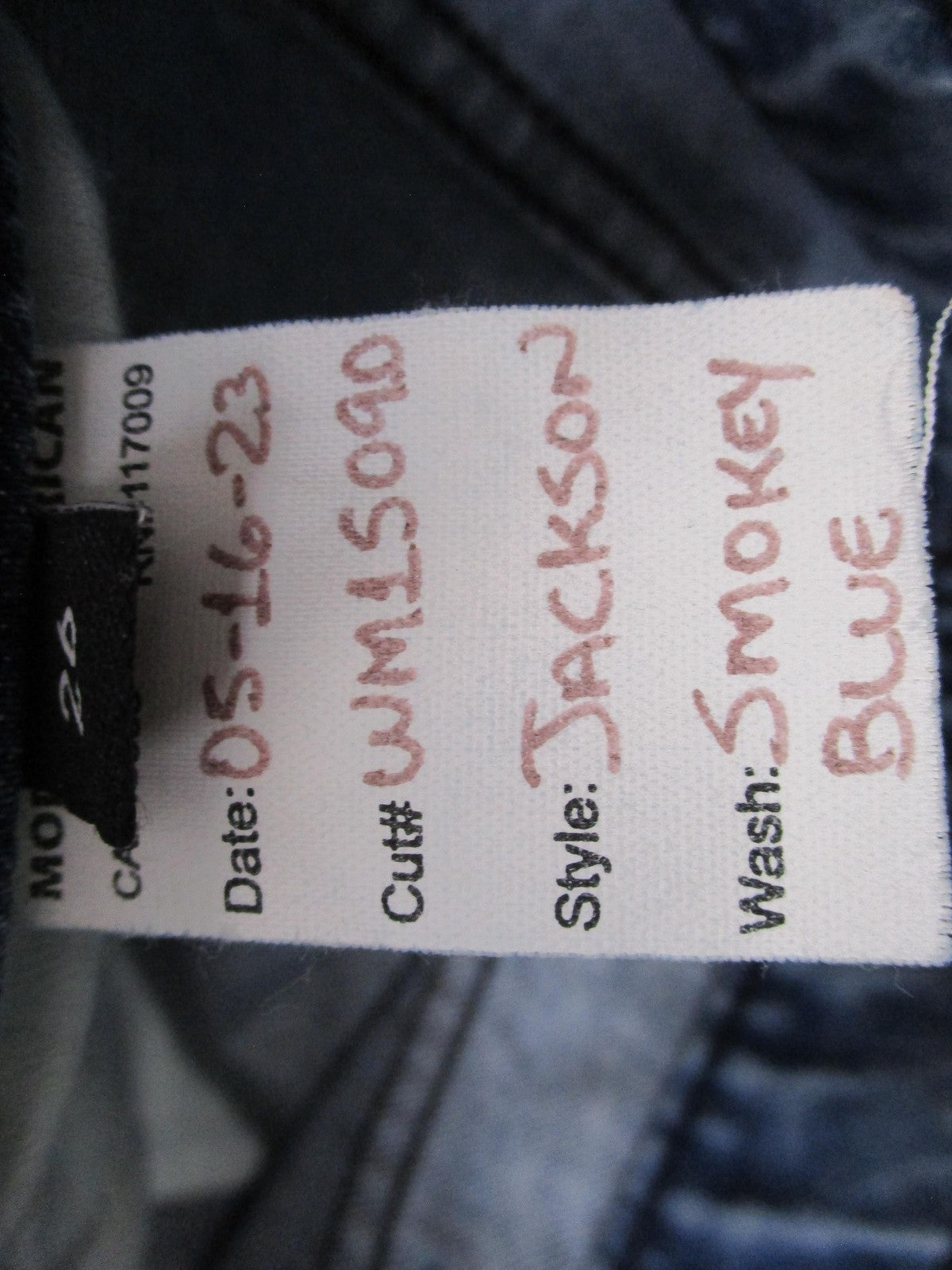 Modern American Jackson Cuff Jeans Womens 26 Smokey Blue High Rise Straight 14708