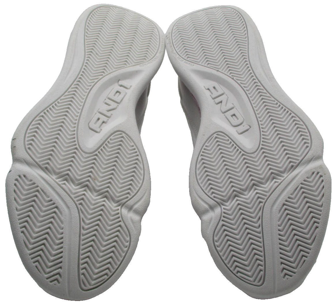 AND1 Shoes Kids Size 5 White Pink Basketball Sneakers Mid Top GGA143GX001 1A26