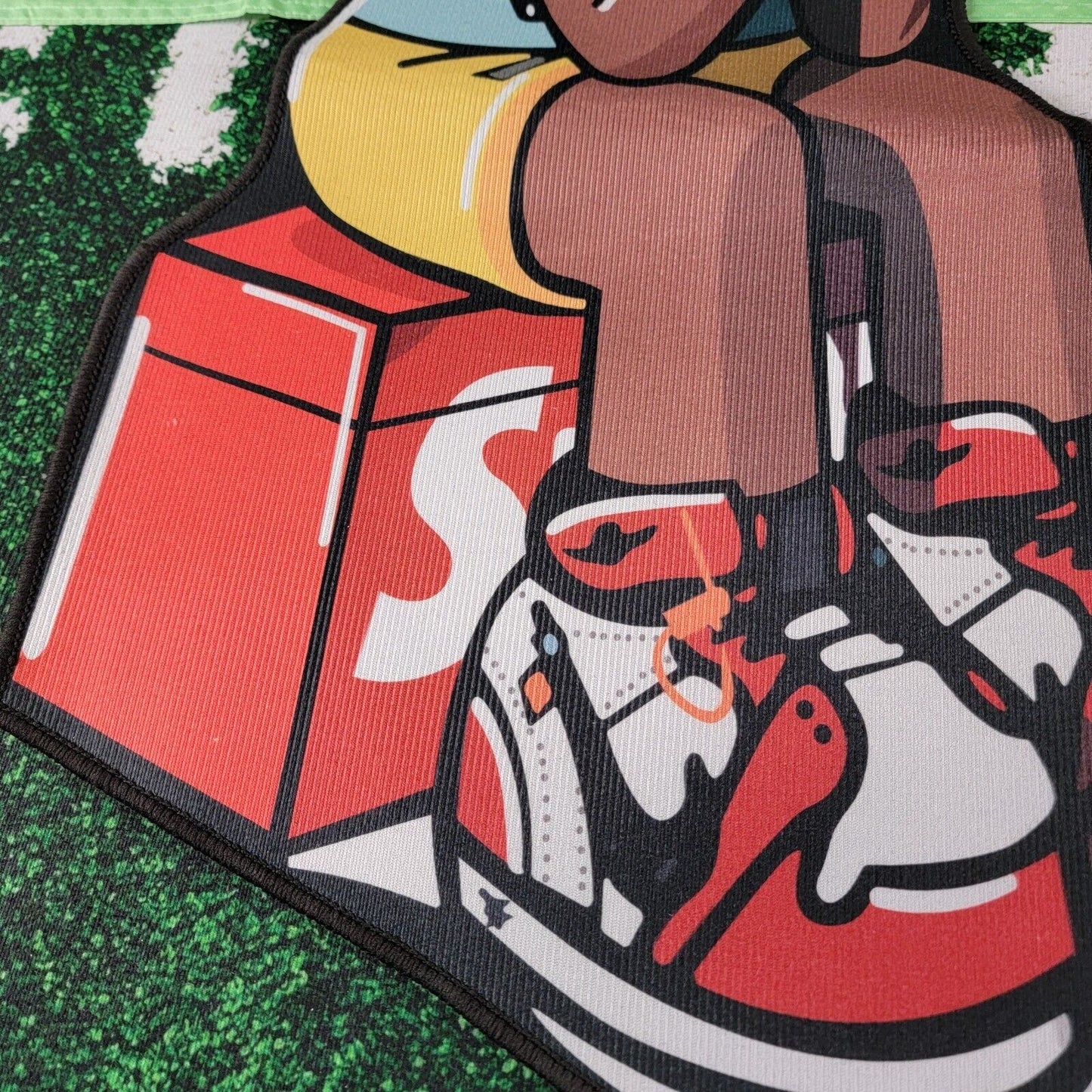 Supreme Kaws Figure Shaped Soft Rug, Sneakerhead, Street Art Carpet, 30"x20"3