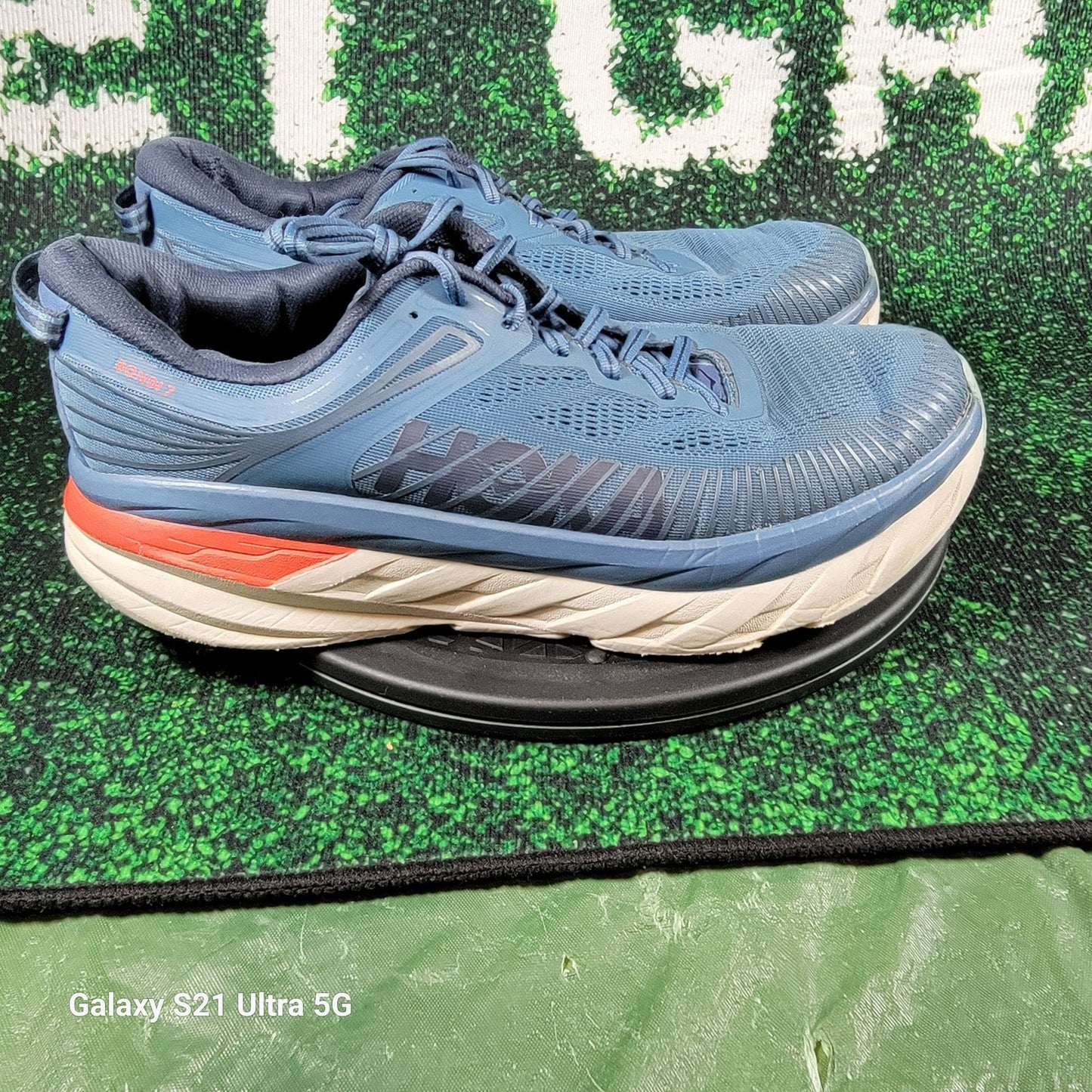 Hoka Bondi 7 'Real Teal Outer Space' Sz 11.5 1110518 RTOS