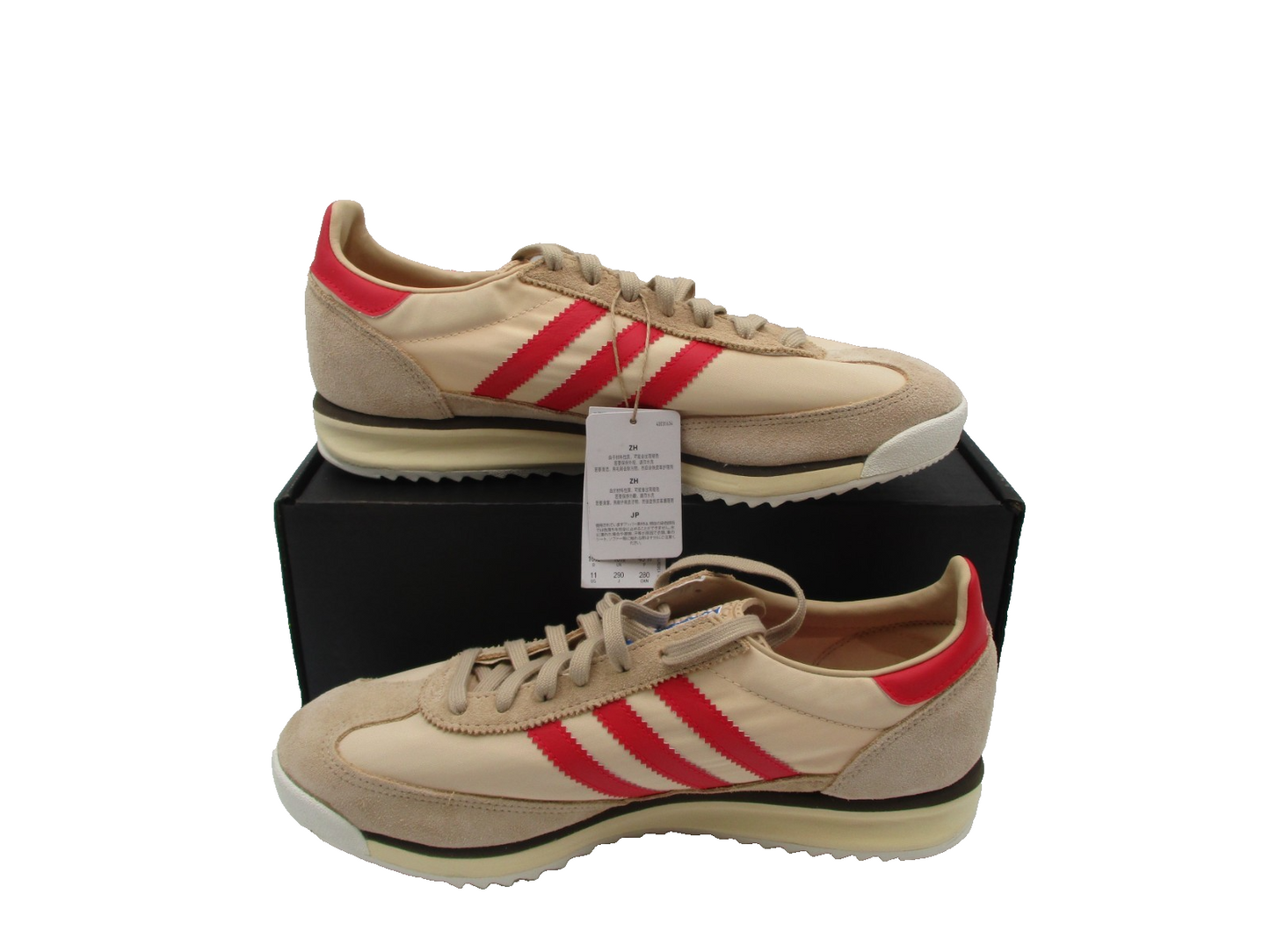 Adidas Originals SL 72 JS0749 Men's Sz 11 Magic Beige / Pure Ruby (1C9)3