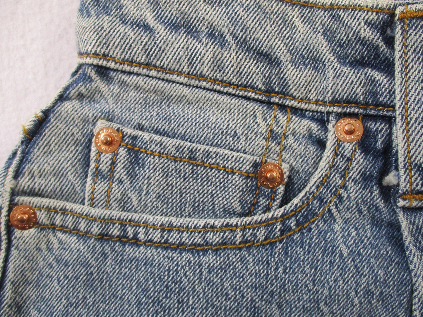 Modern American Topanga Jeans Womens 26 High Rise Wide Leg Crystal Blue 14692