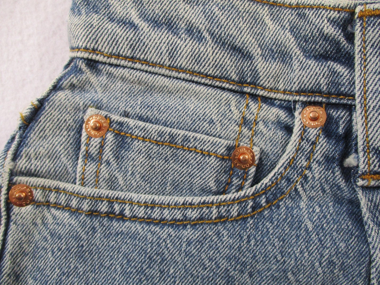 Modern American Topanga Jeans Womens 26 High Rise Wide Leg Crystal Blue 14692
