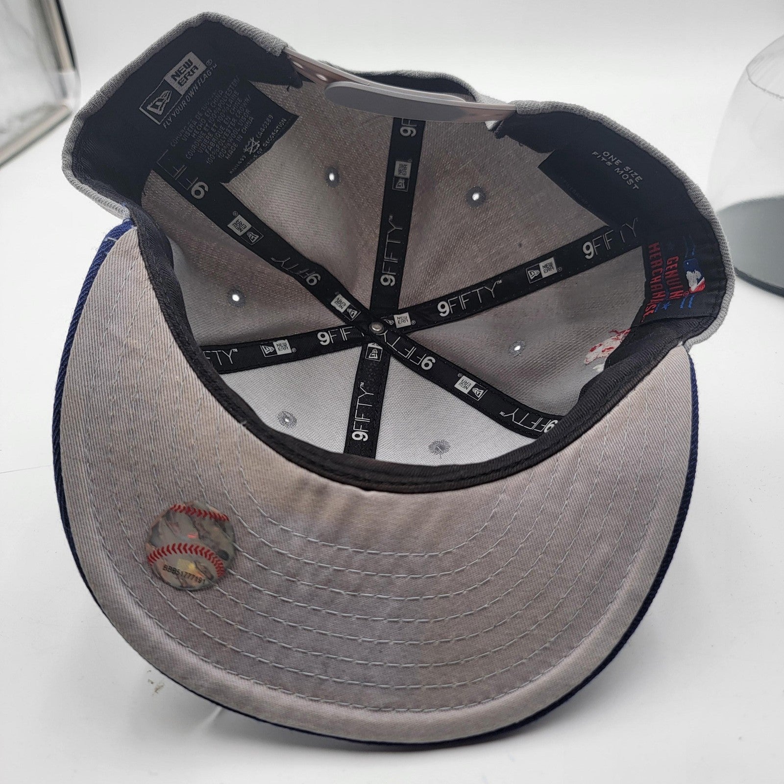 Los Angeles Dodgers Hat Cap Snap Back Gray Blue MLB Baseball Mens New Era9