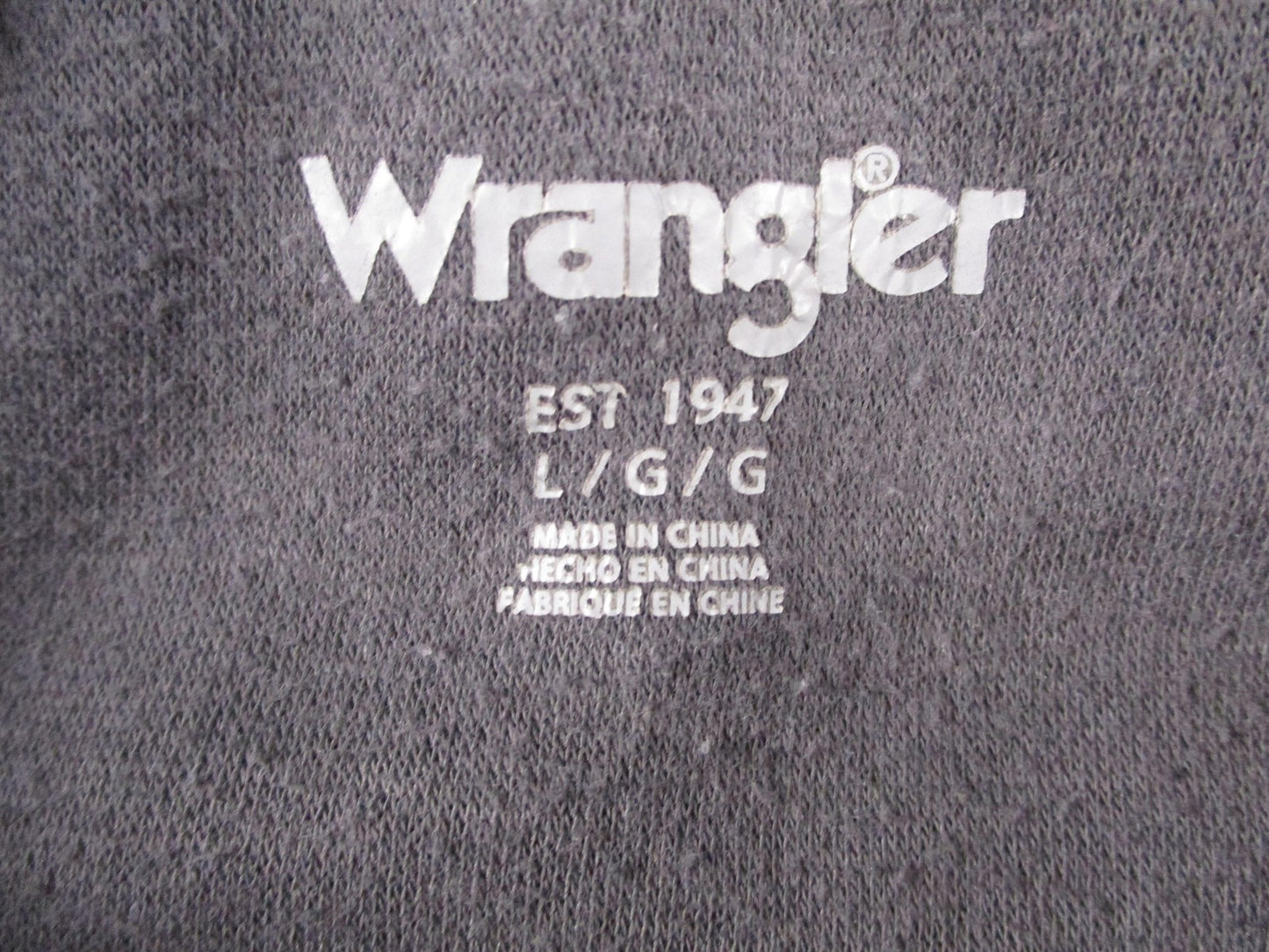 Wrangler Hoodie Mens Large Gray Fleece Ride With Abandon Motorcycle Graphic9